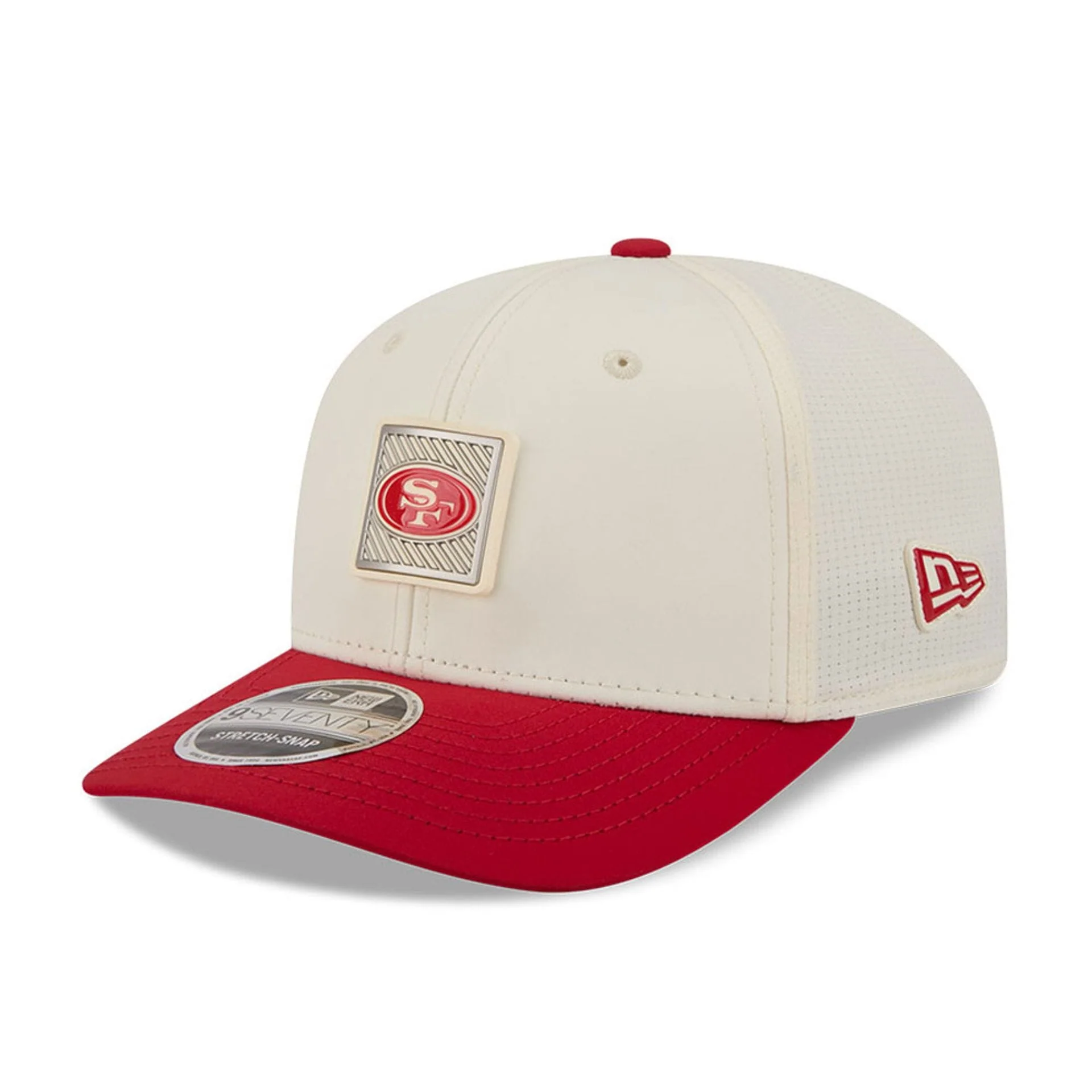 49ers NFL Training 2026 White 9SEVENTY Stretch Snap Adjustable Cap - Image 3