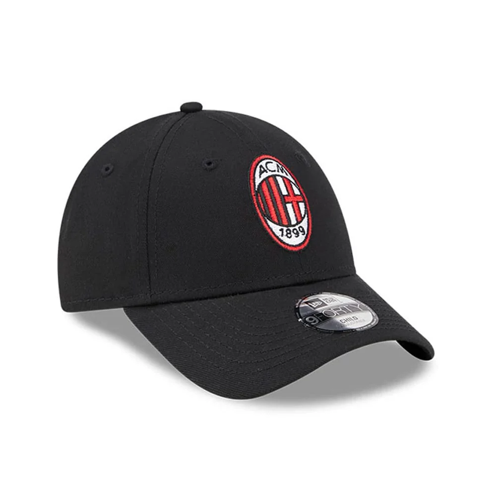 AC Milan Child Black 9FORTY Adjustable Cap - Image 3