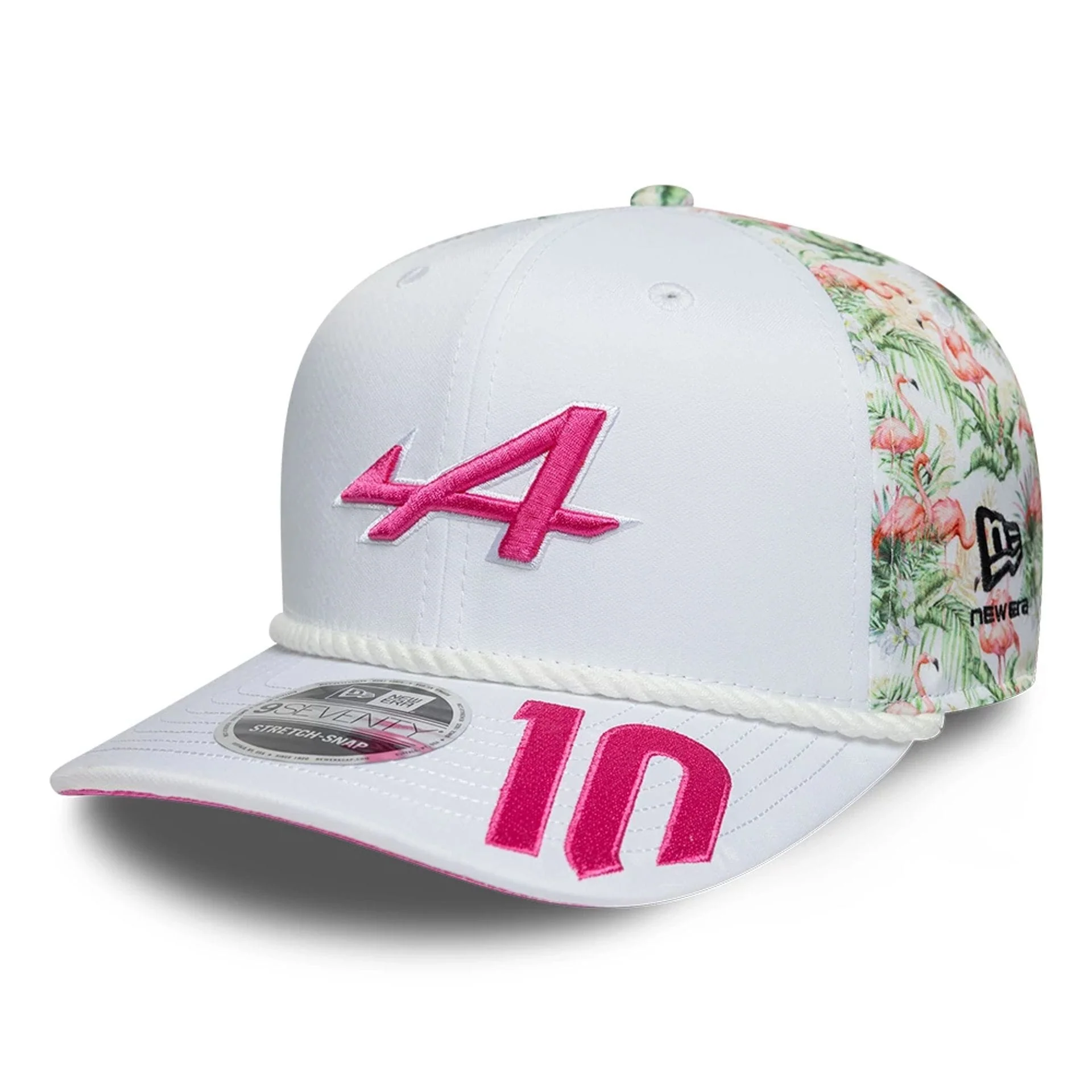 Alpine Racing Pierre Gasly Miami Race Special White 9SEVENTY Stretch Snap Adjustable Cap