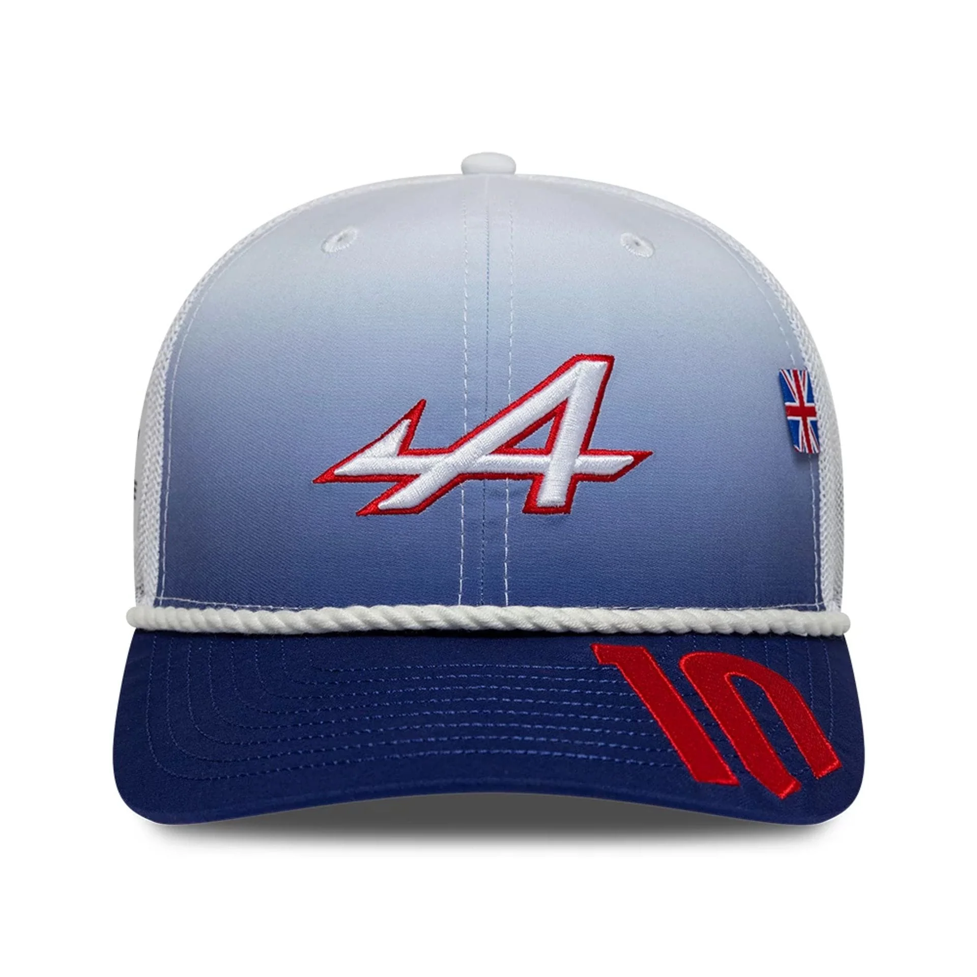 Alpine Racing Pierre Gasly Silverstone Race Special White 9SEVENTY Stretch Snap Adjustable Cap - Image 3