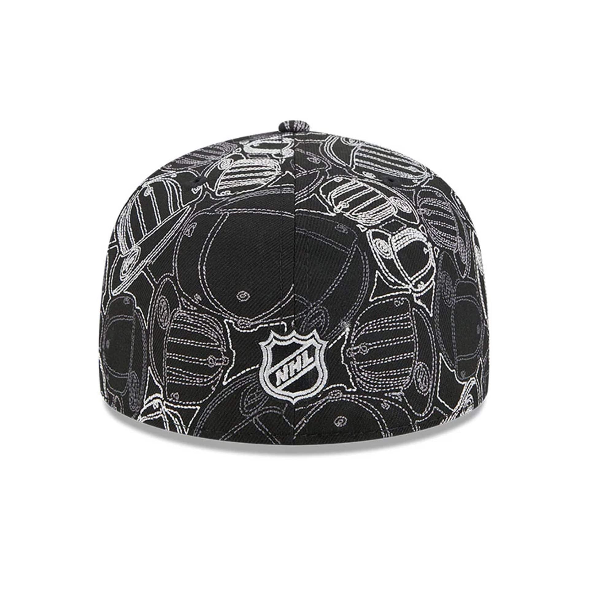 Anaheim Ducks NHL Cap Scramble Black 59FIFTY Fitted Cap - Image 5