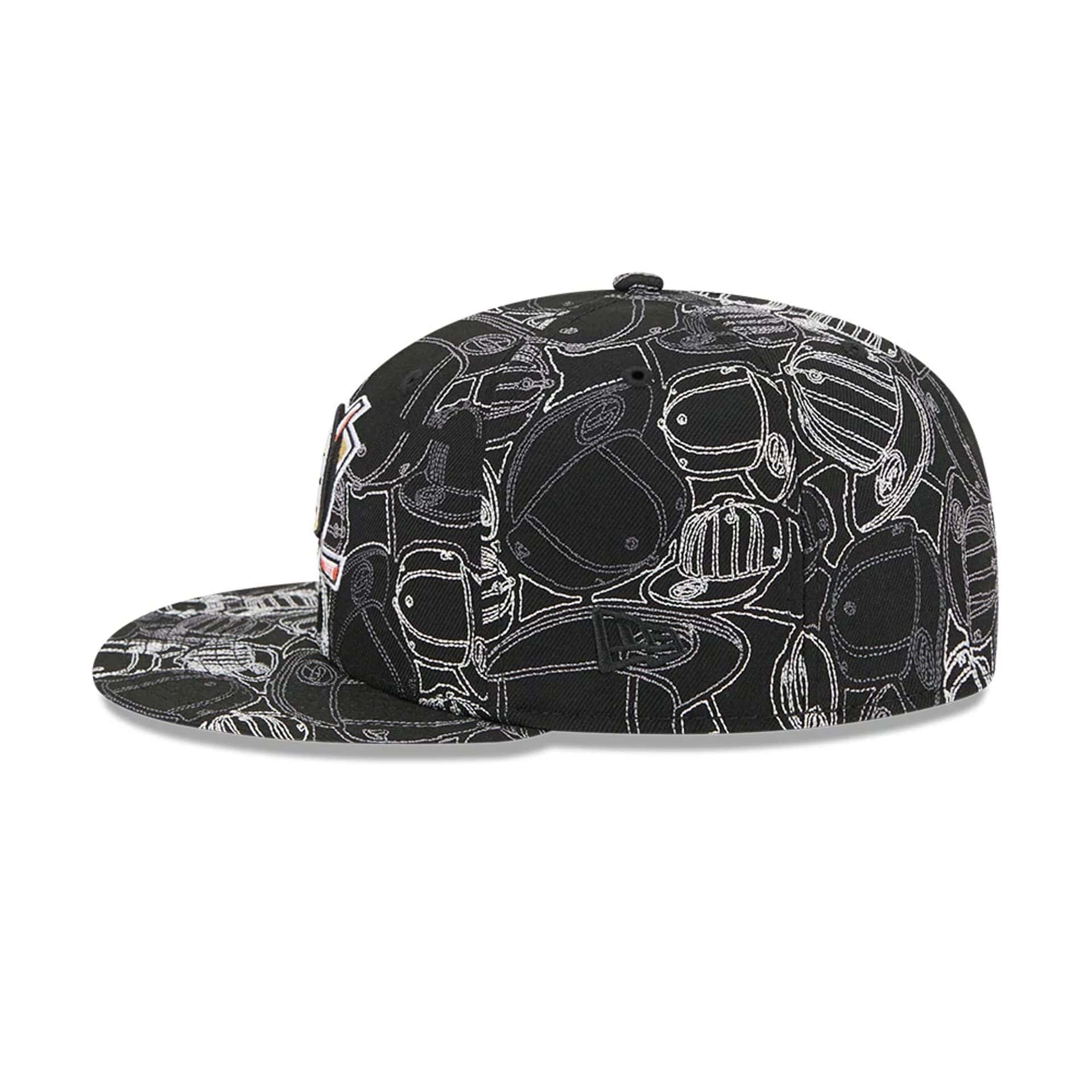 Anaheim Ducks NHL Cap Scramble Black 59FIFTY Fitted Cap - Image 6