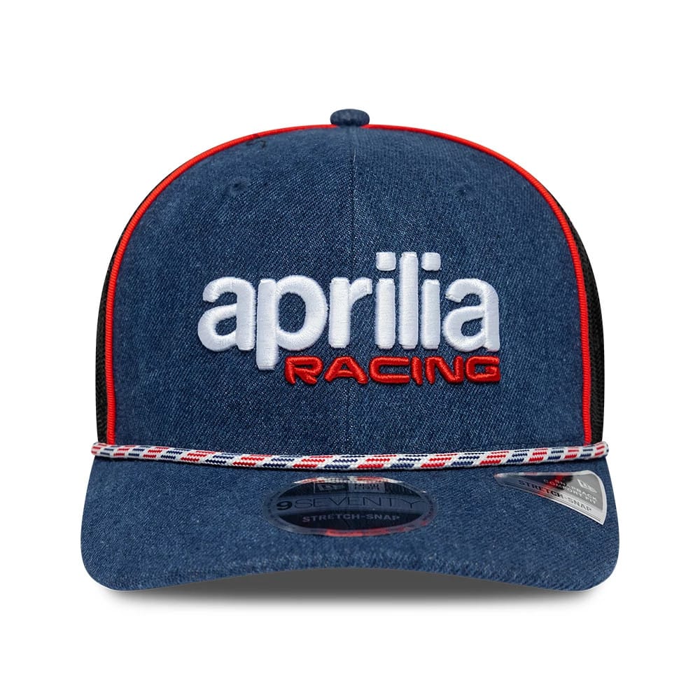 Aprilia Replica Austin Race Special Blue 9SEVENTY Stretch Snap Adjustable Cap - Image 3