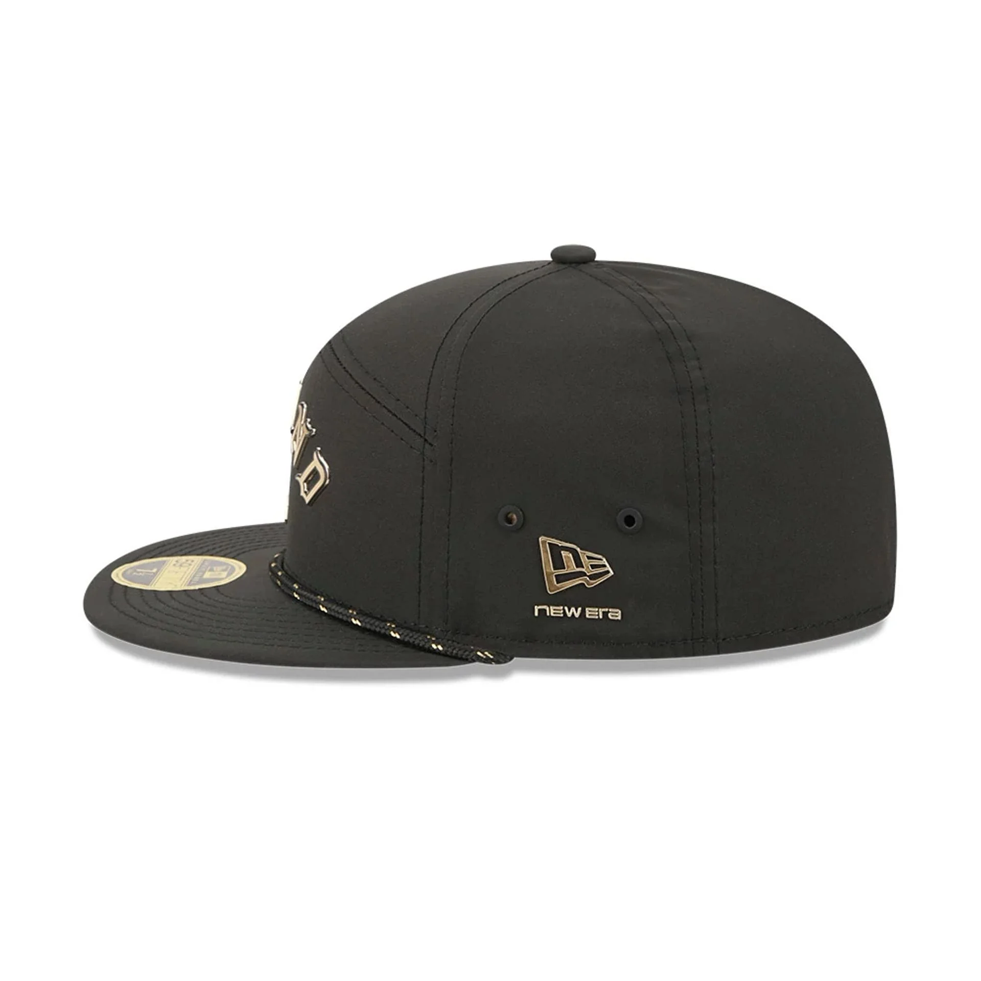 Athletics MLB 59FIFTY Day Black Split Panel 59FIFTY Fitted Cap - Image 5