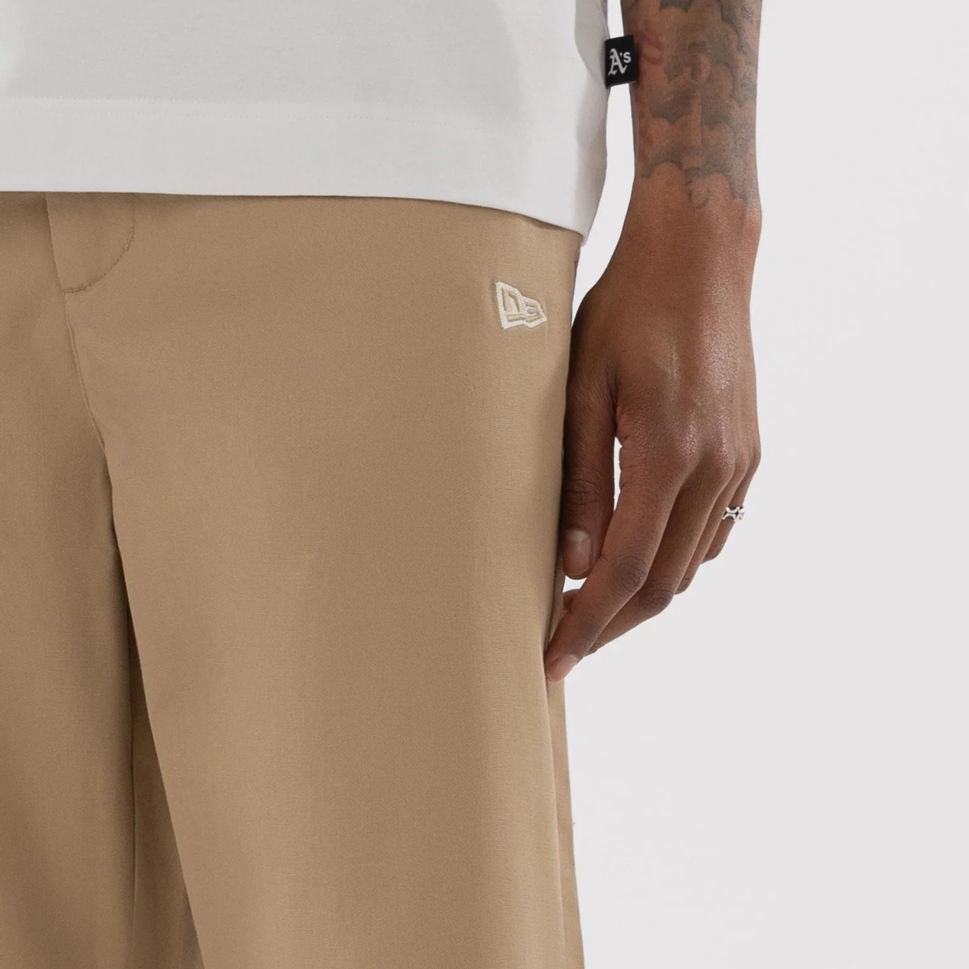 Athletics MLB Beige Woven Chinos - Image 4
