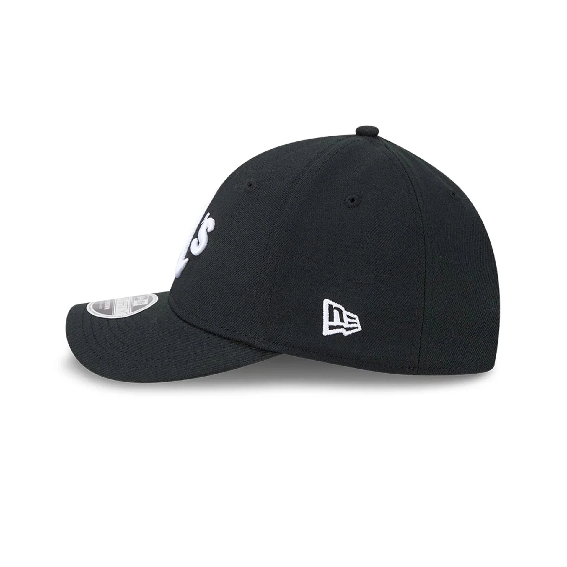 Athletics MLB Black 39THIRTY M-Crown Stretch Fit Cap - Image 6