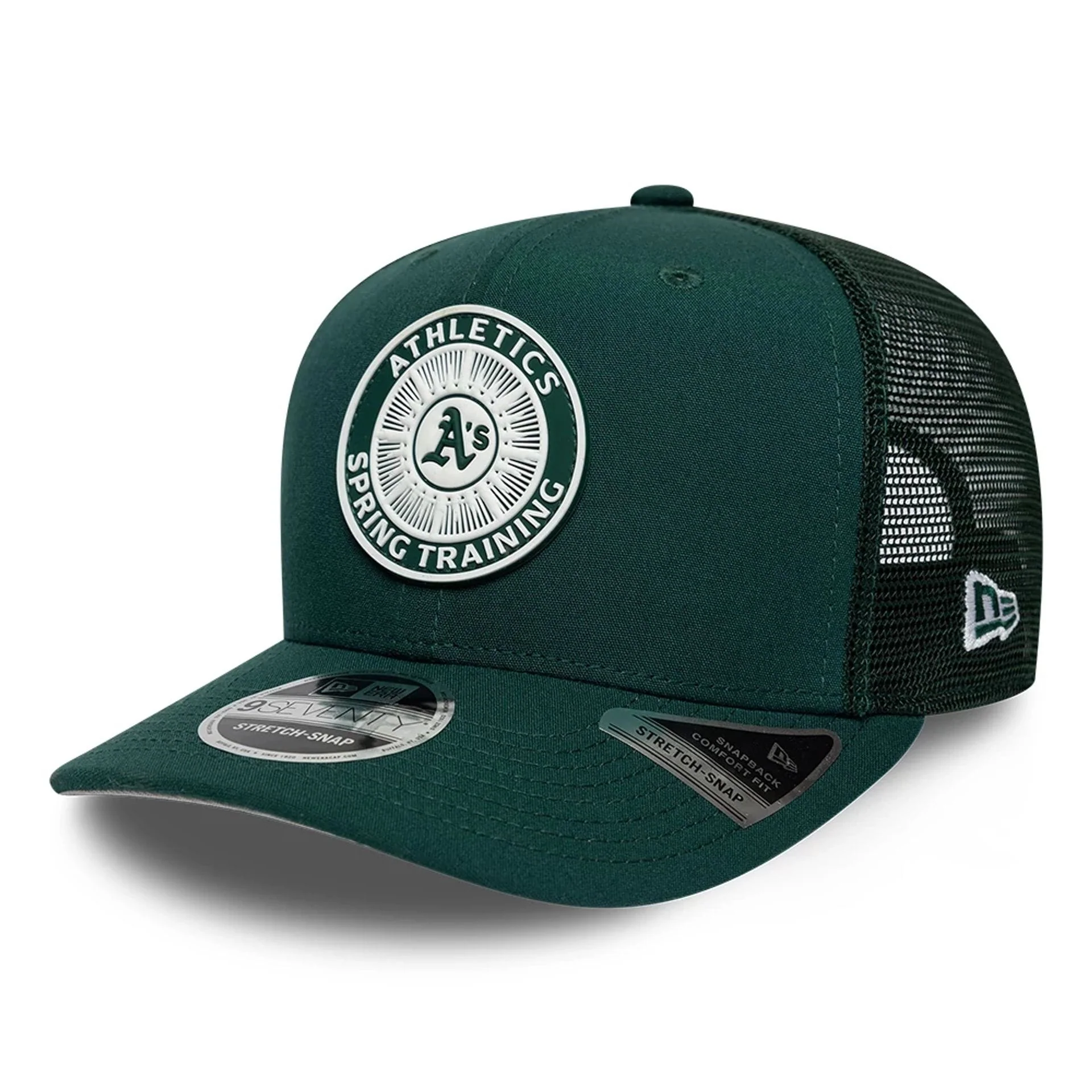 Athletics MLB Circles Dark Green 9SEVENTY Stretch Snap Adjustable Cap