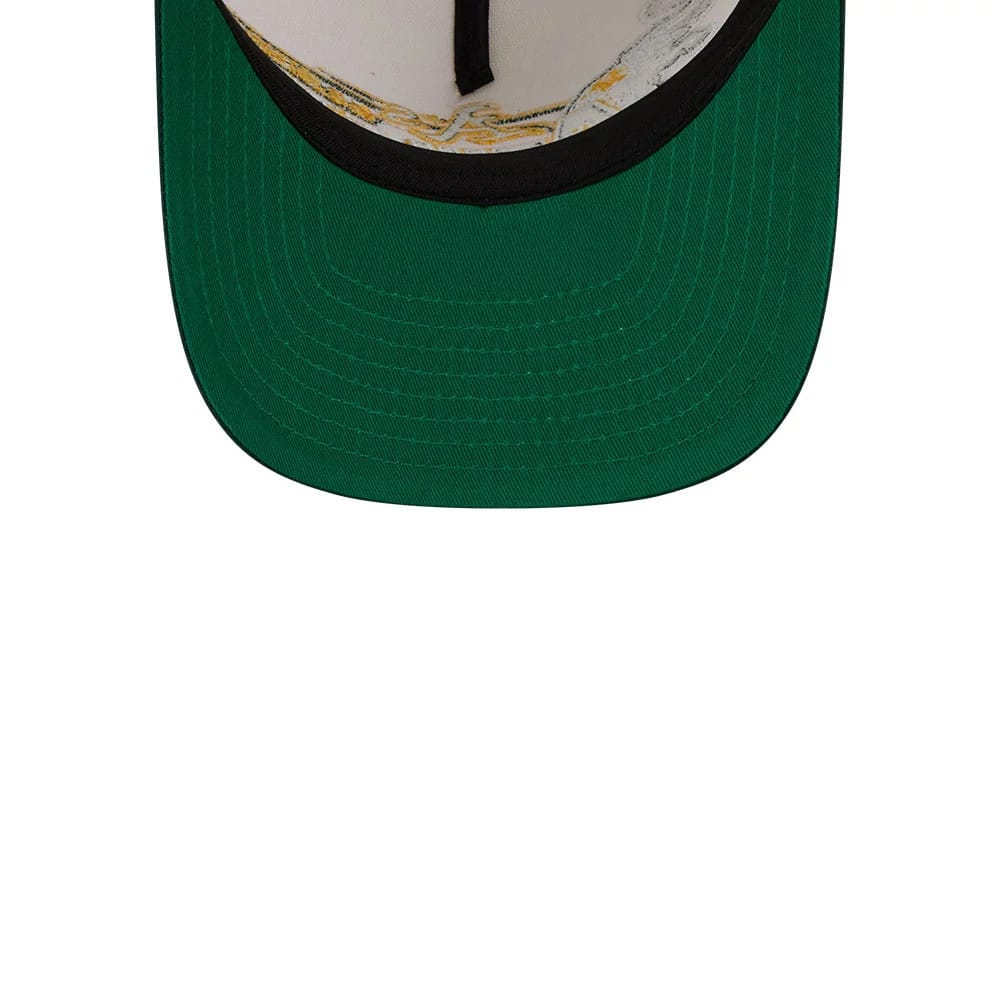 Athletics MLB Classic White 9FIFTY A-Frame Snapback Adjustable Cap - Image 2