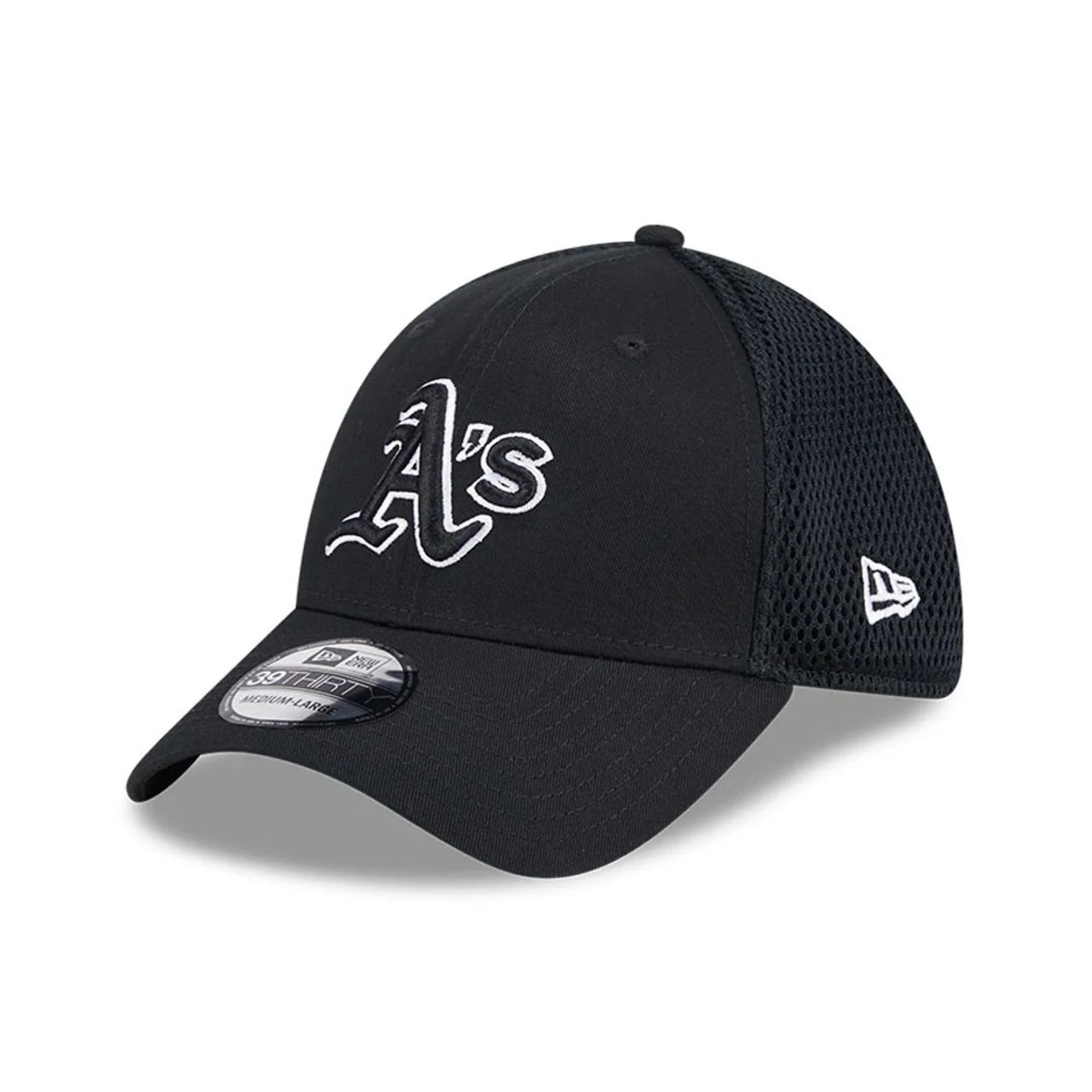 Athletics MLB Evergreen Neo Black 39THIRTY Stretch Fit Cap
