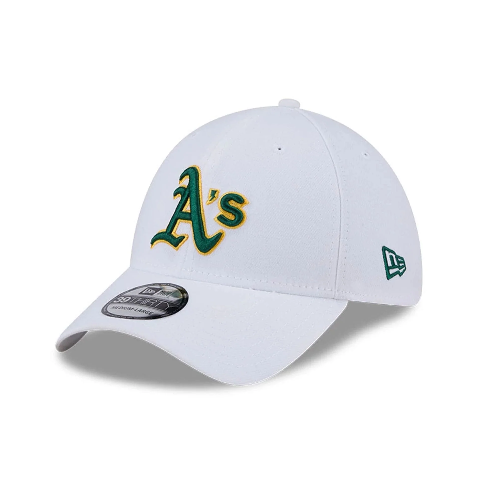 Athletics MLB Evergreen White 39THIRTY Stretch Fit Cap