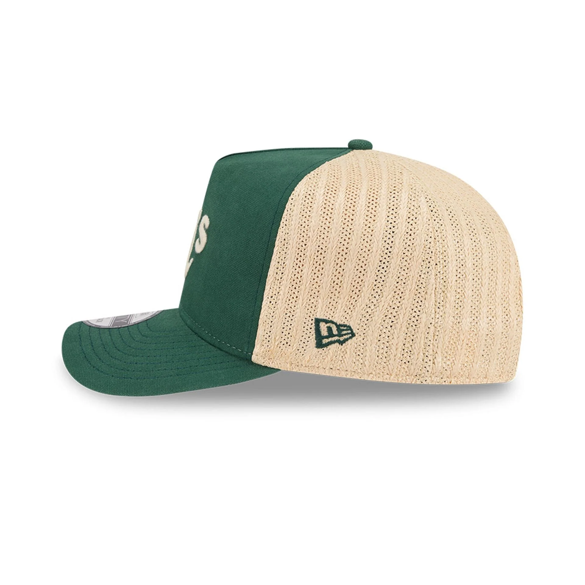Athletics MLB Grained Dark Green 9FIFTY A-Frame Snapback Adjustable Cap - Image 5