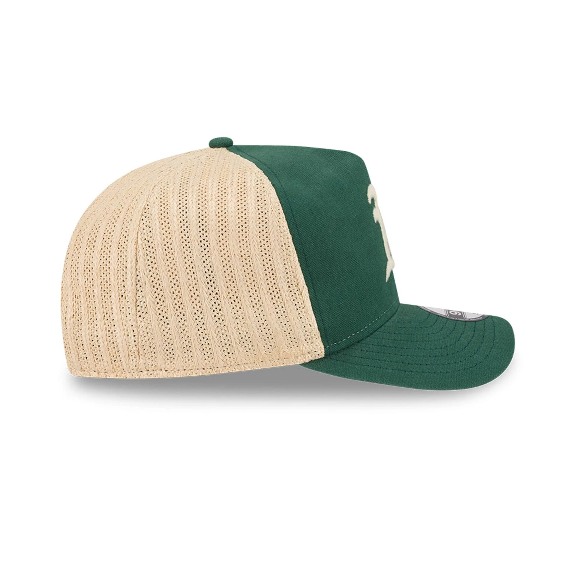 Athletics MLB Grained Dark Green 9FIFTY A-Frame Snapback Adjustable Cap - Image 6