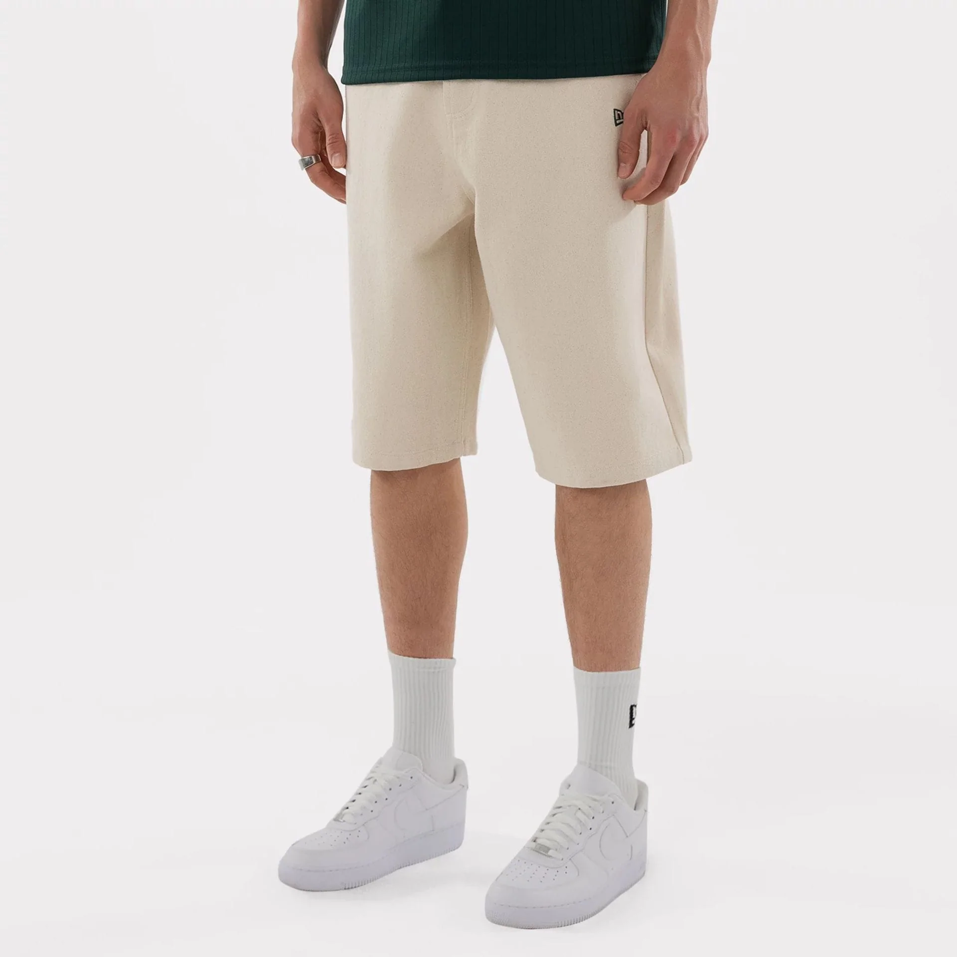 Athletics MLB Jort Cream Oversized Shorts - Image 6