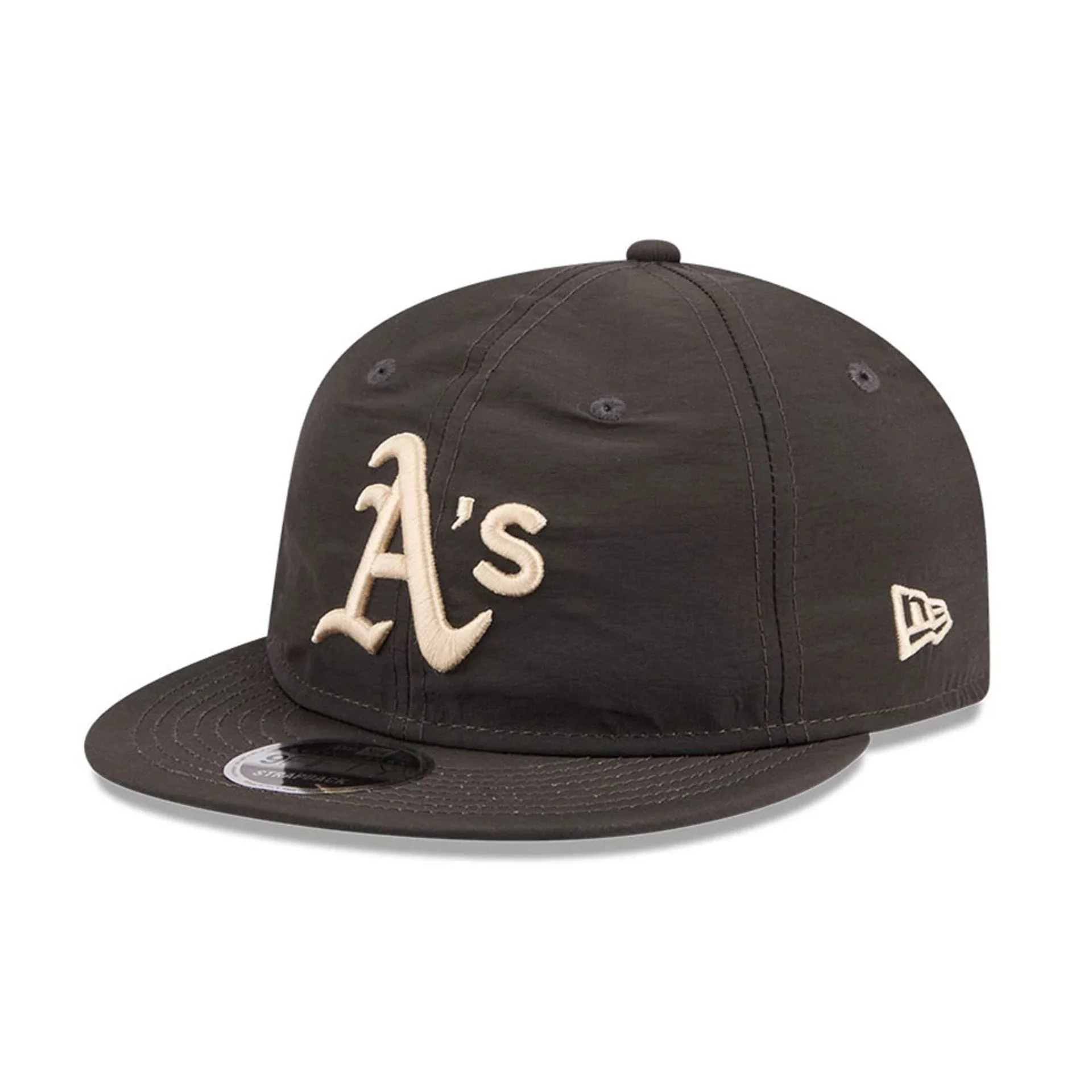 Athletics MLB Nylon Black Retro Crown 9FIFTY Adjustable Cap