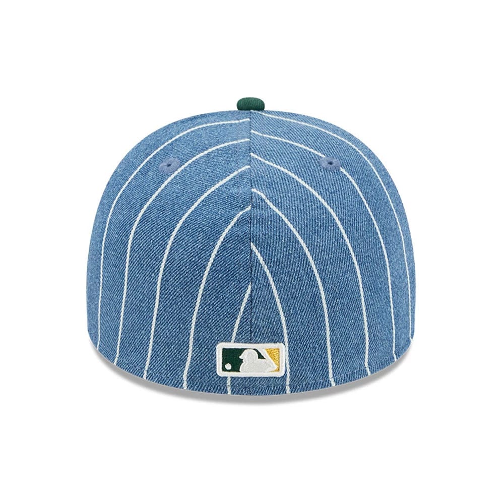 Athletics MLB Parallel Blue 59FIFTY A-Frame Fitted Cap - Image 5