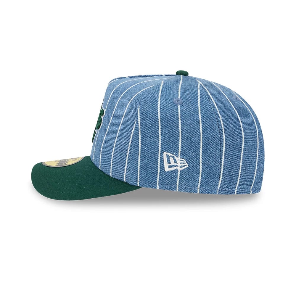 Athletics MLB Parallel Blue 59FIFTY A-Frame Fitted Cap - Image 6