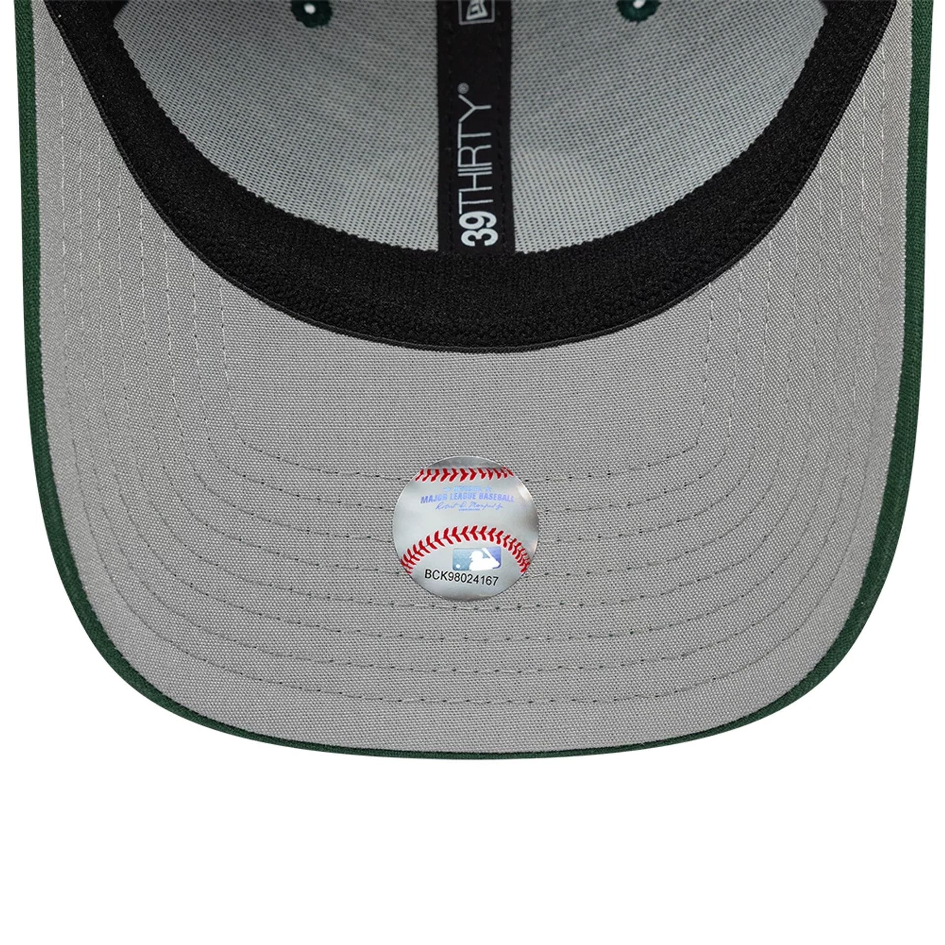 Athletics MLB Ripstop Dark Green 39THIRTY Stretch Fit Cap - Image 2