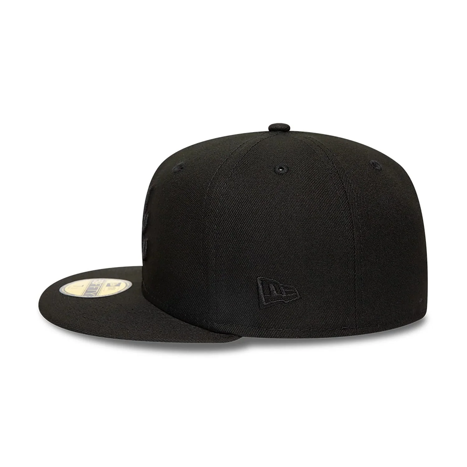 Atlanta Braves MLB Black on Black 59FIFTY Fitted Cap - Image 4