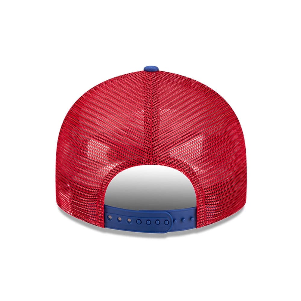 Atlanta Braves MLB Blocked Blue 9FIFTY Split Panel Snapback Adjustable Cap - Image 7