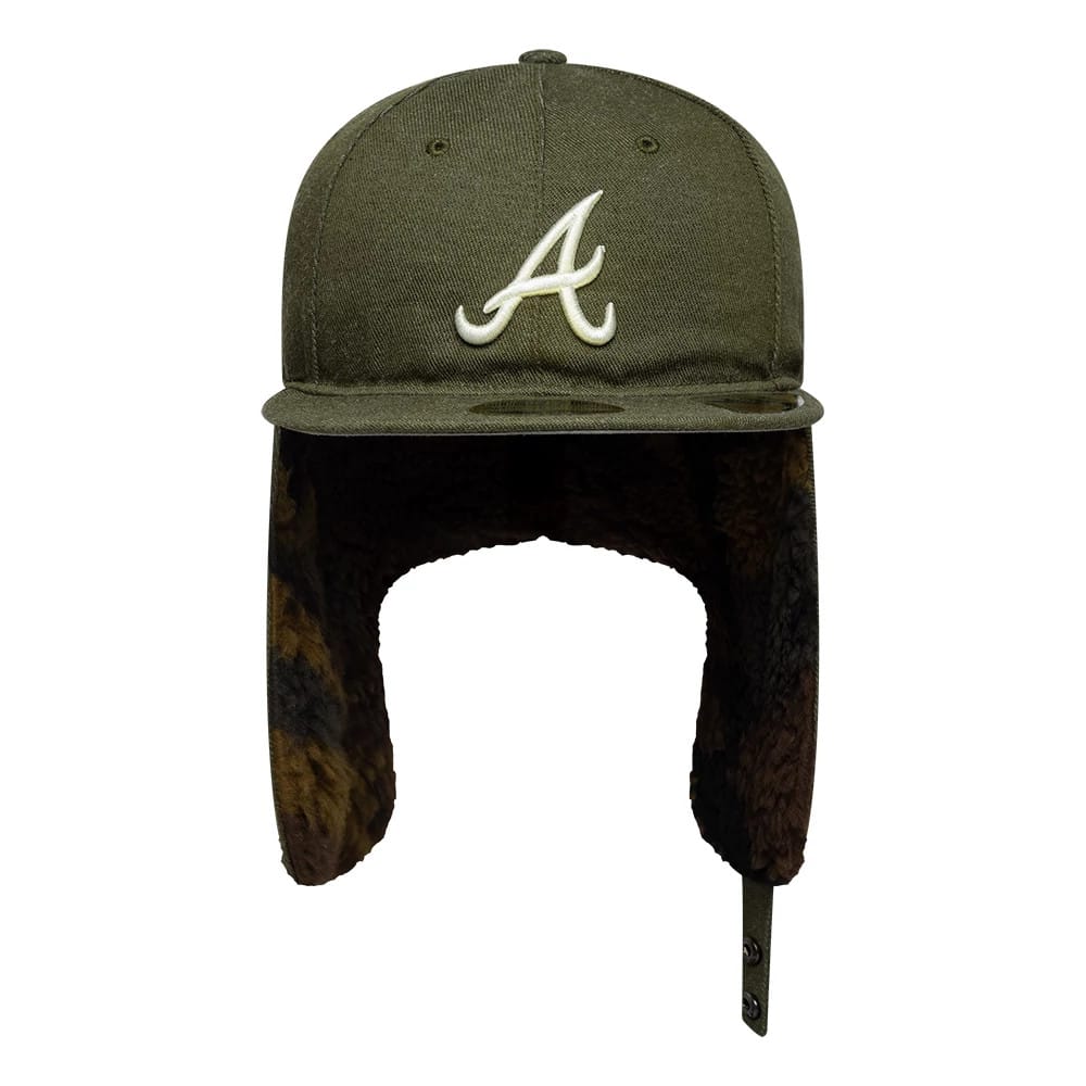 Atlanta Braves MLB Camo Open Green Retro Crown 59FIFTY Fitted Cap - Image 7