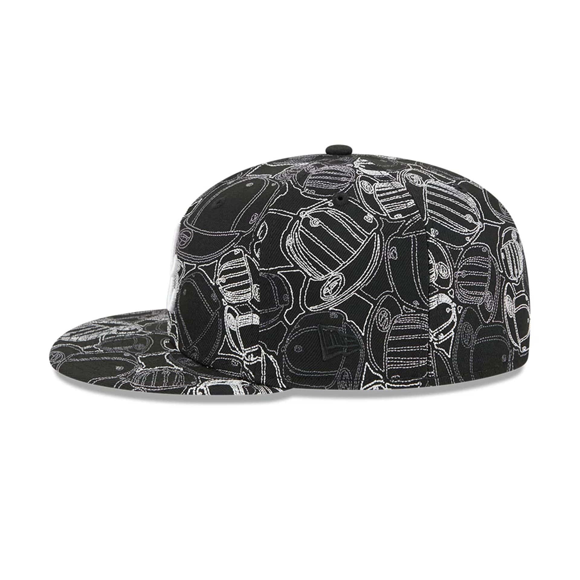 Atlanta Braves MLB Cap Scramble Black 59FIFTY Fitted Cap - Image 6
