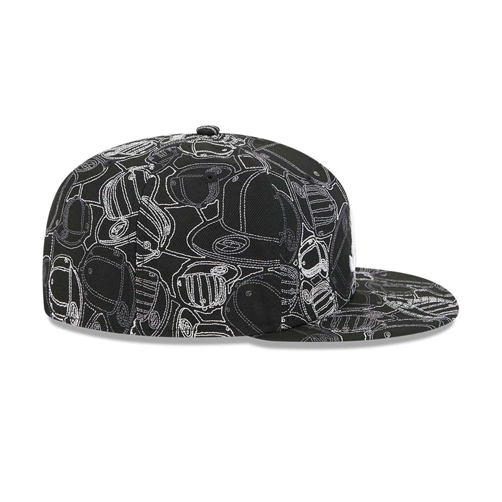 Atlanta Braves MLB Cap Scramble Black 59FIFTY Fitted Cap - Image 7