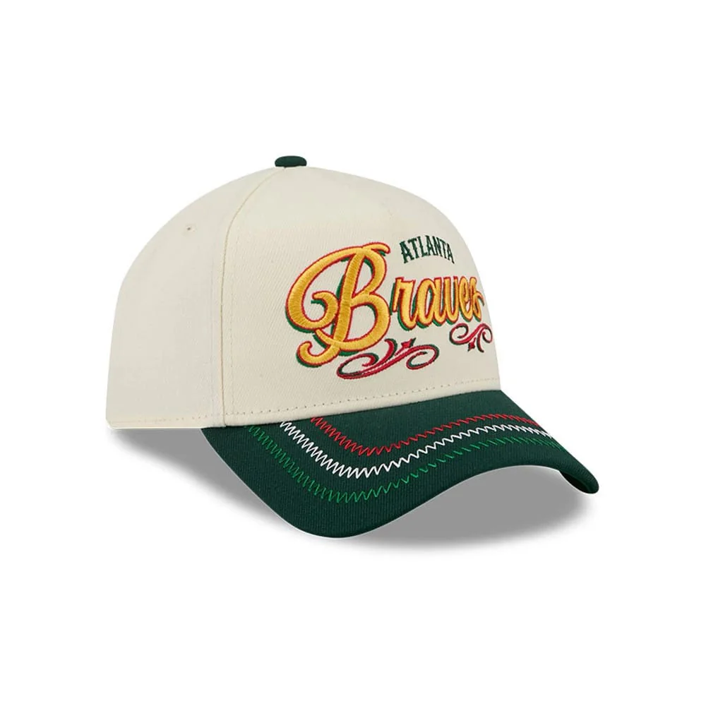 Atlanta Braves MLB Cinco De Mayo Cream 9FORTY A-Frame Adjustable Cap - Image 3