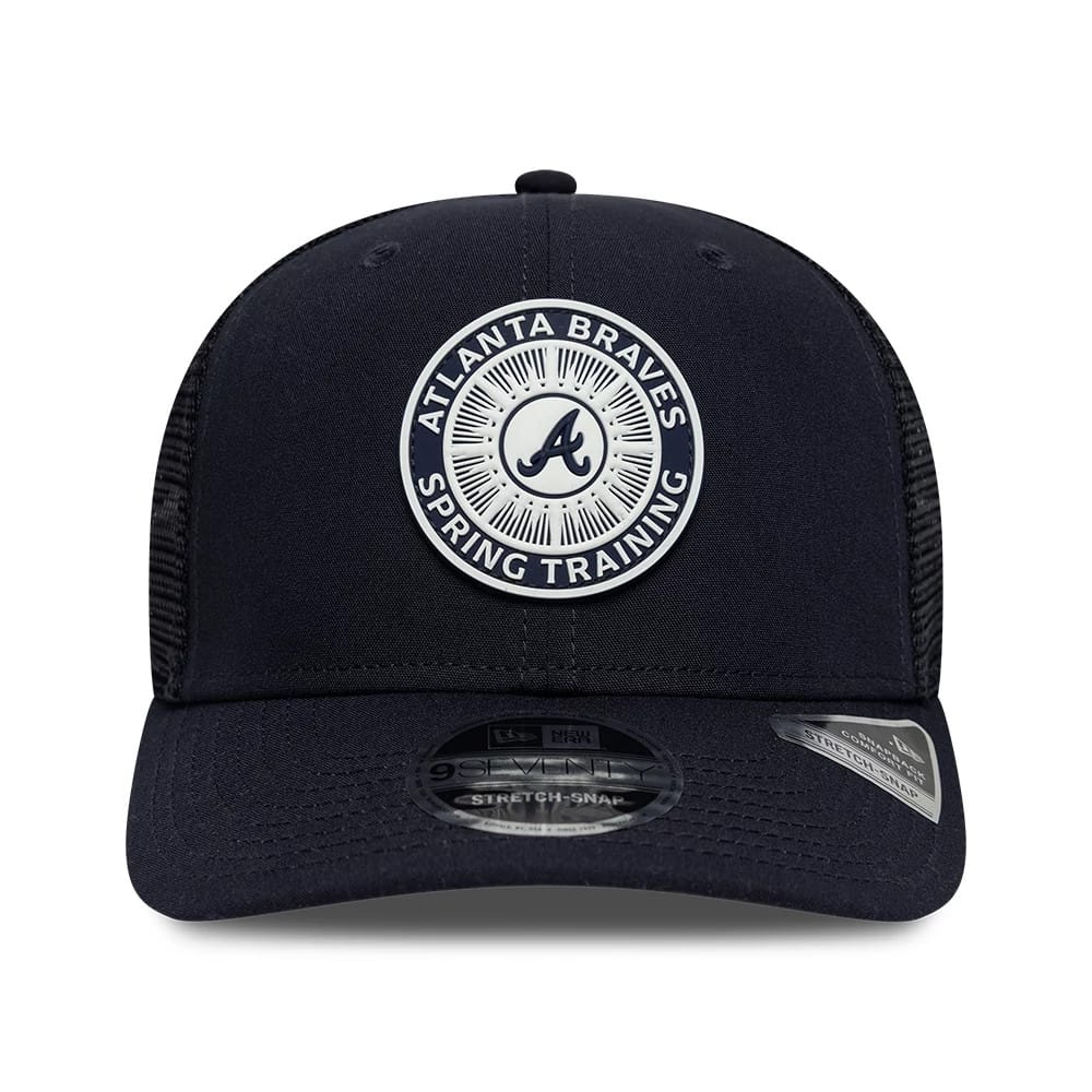 Atlanta Braves MLB Circles Navy 9SEVENTY Stretch Snap Adjustable Cap - Image 3