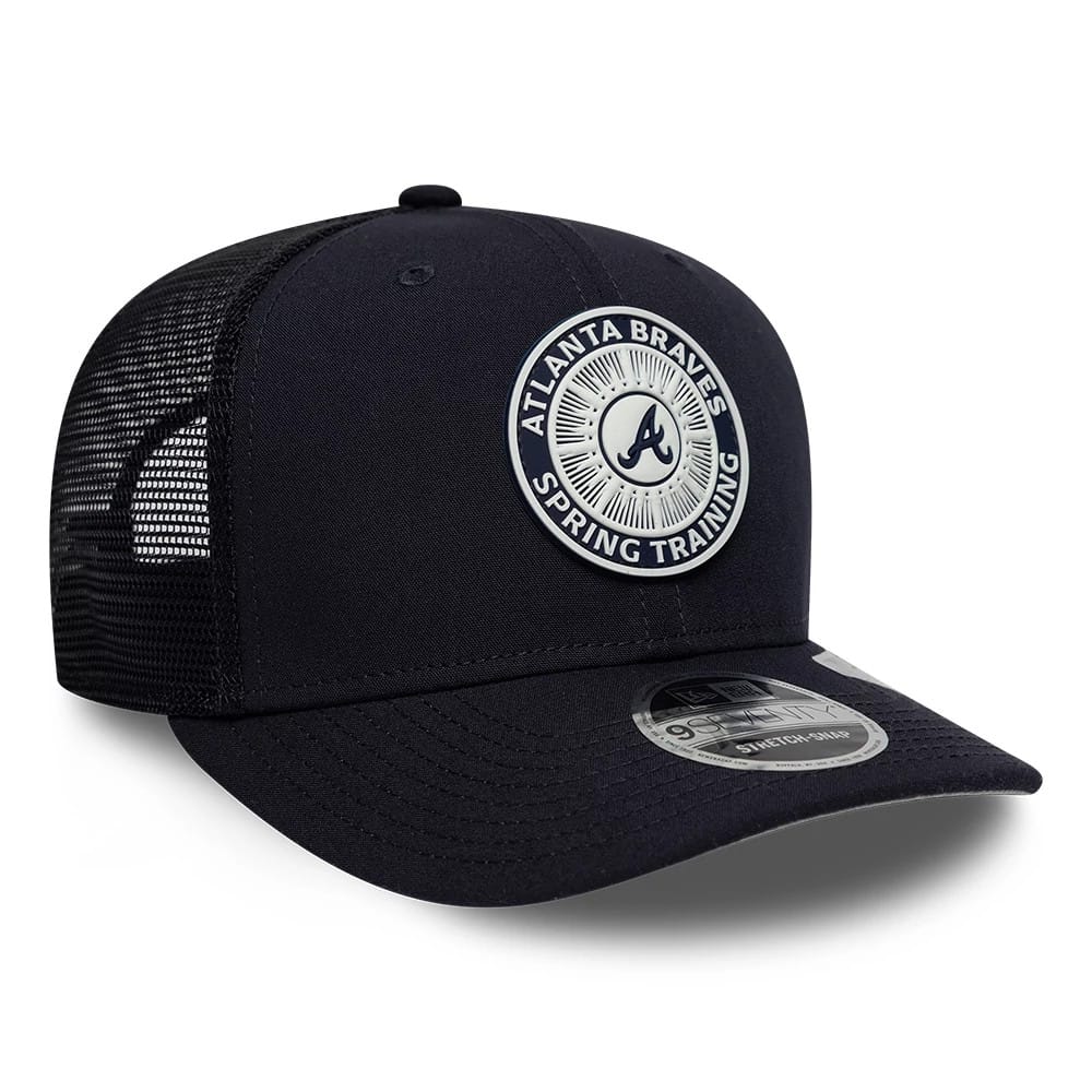 Atlanta Braves MLB Circles Navy 9SEVENTY Stretch Snap Adjustable Cap - Image 4