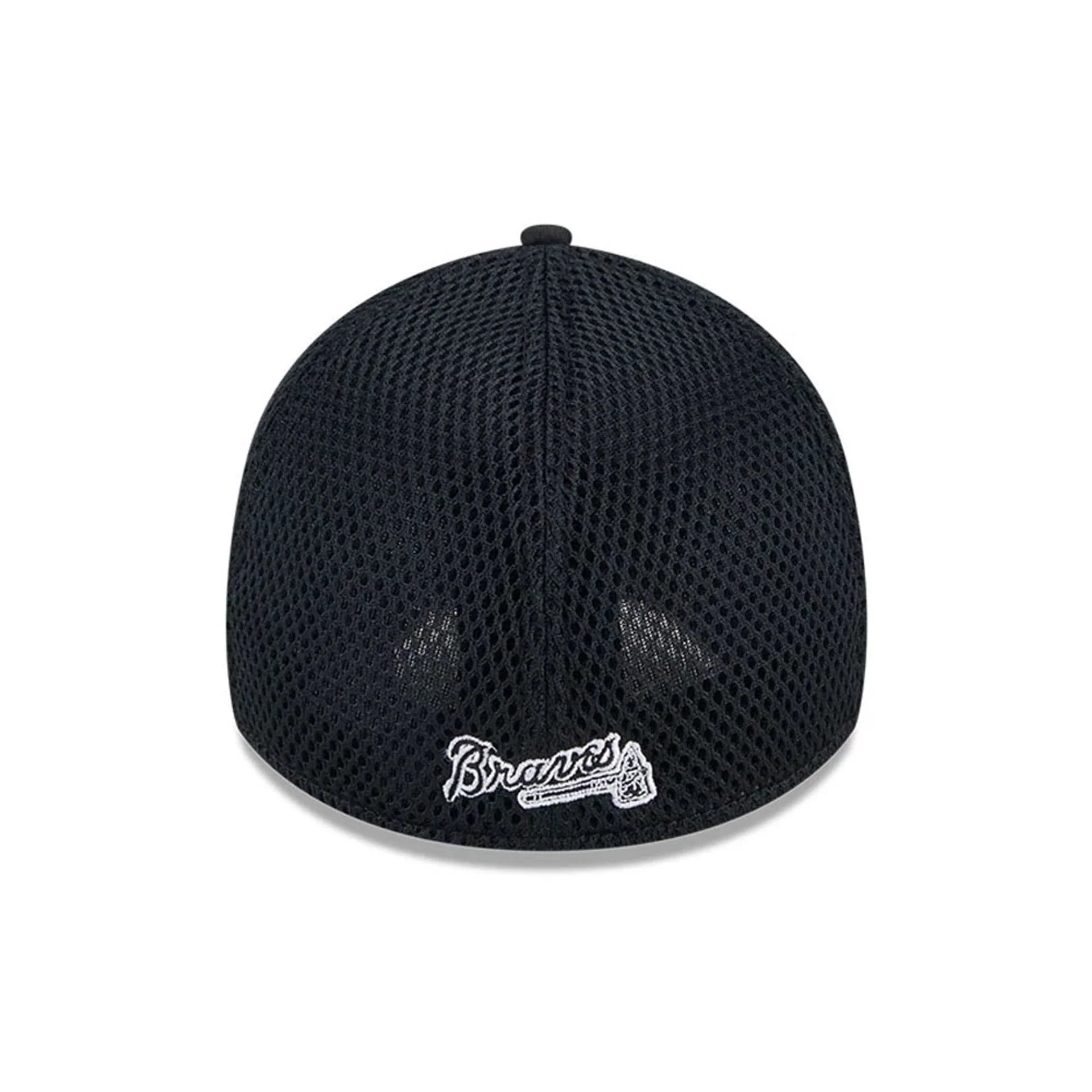 Atlanta Braves MLB Evergreen Neo Black 39THIRTY Stretch Fit Cap - Image 2