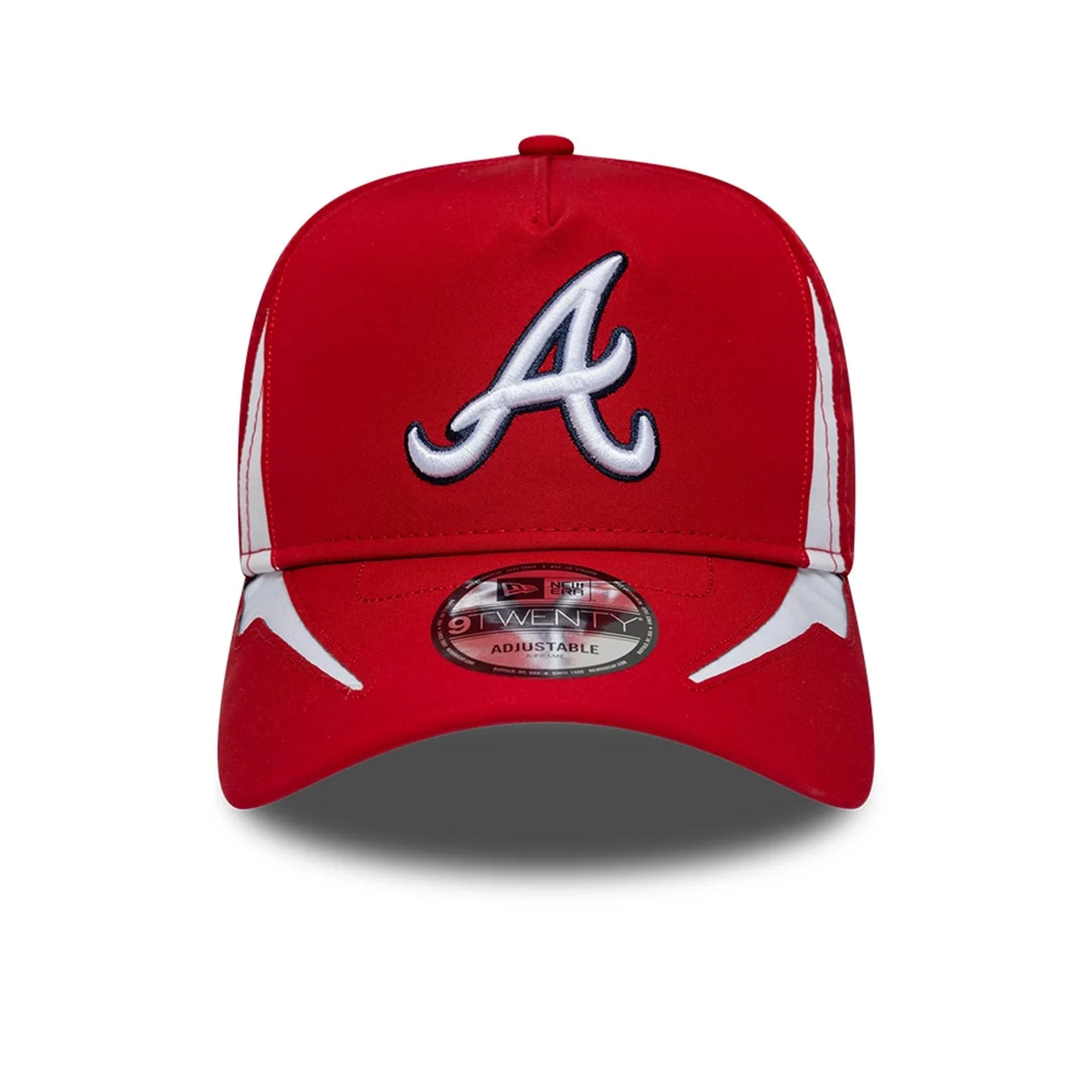 Atlanta Braves MLB Panel Red 9TWENTY A-Frame Adjustable Cap - Image 3