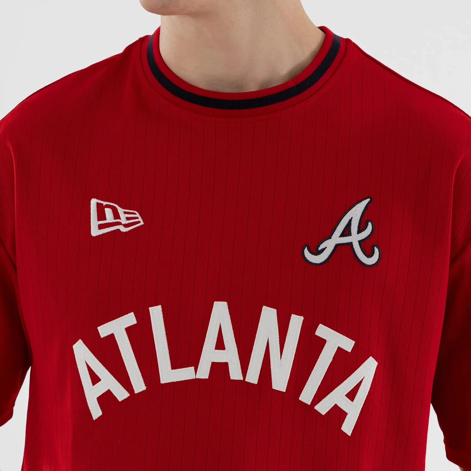 Atlanta Braves MLB Red Oversized T-Shirt - Image 4