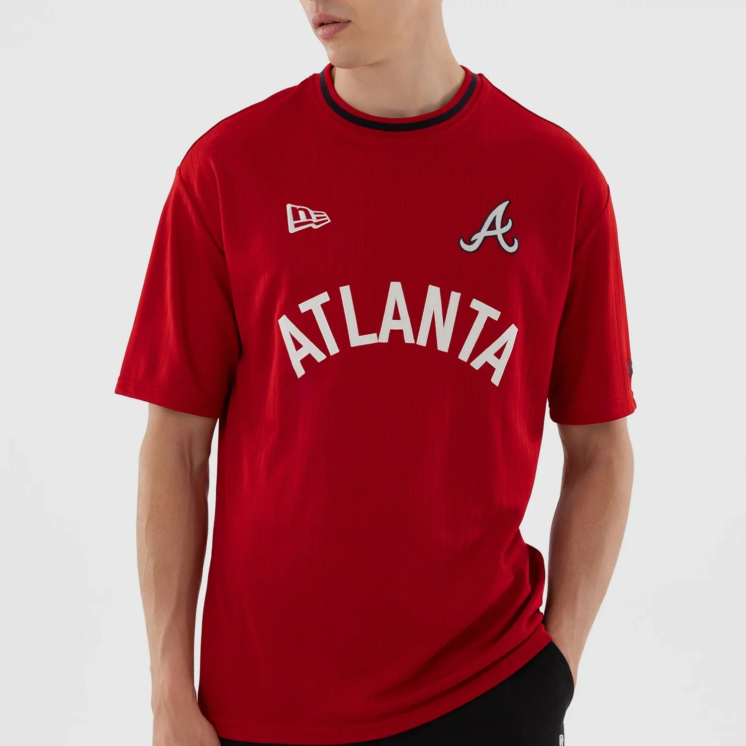 Atlanta Braves MLB Red Oversized T-Shirt - Image 5