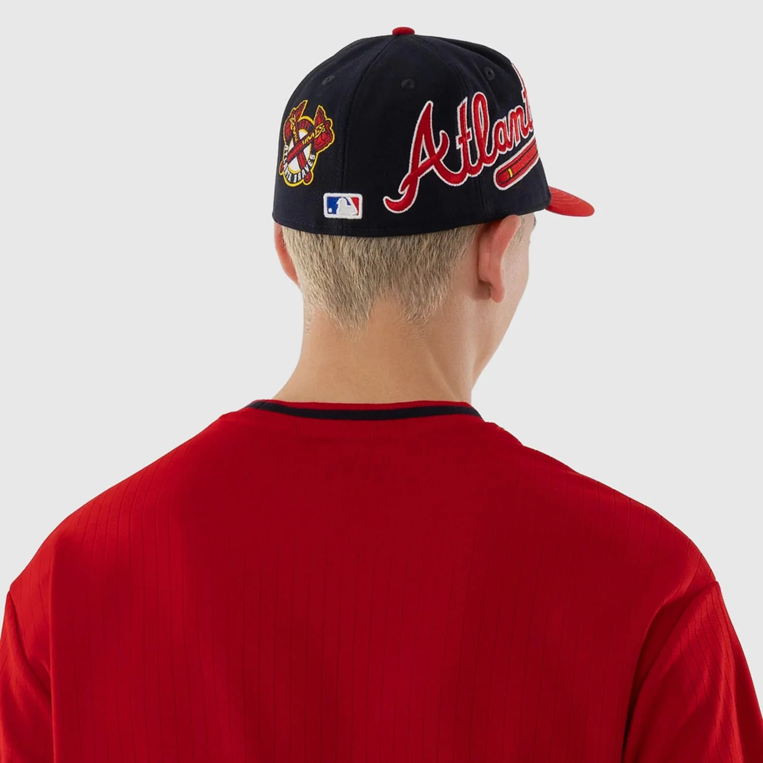 Atlanta Braves MLB Red Oversized T-Shirt - Image 7