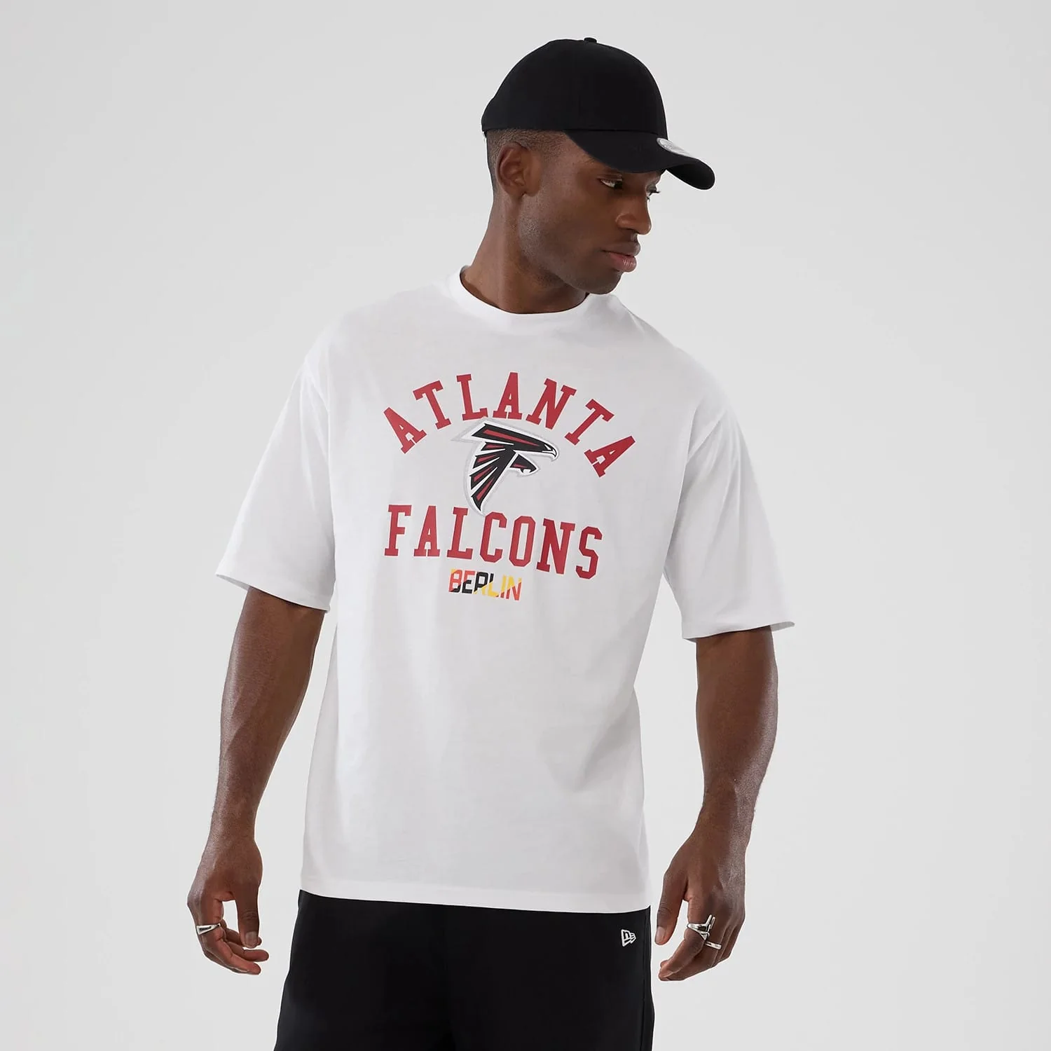Atlanta Falcons NFL International Series Games 2025 White Oversized T-Shirt - Image 7
