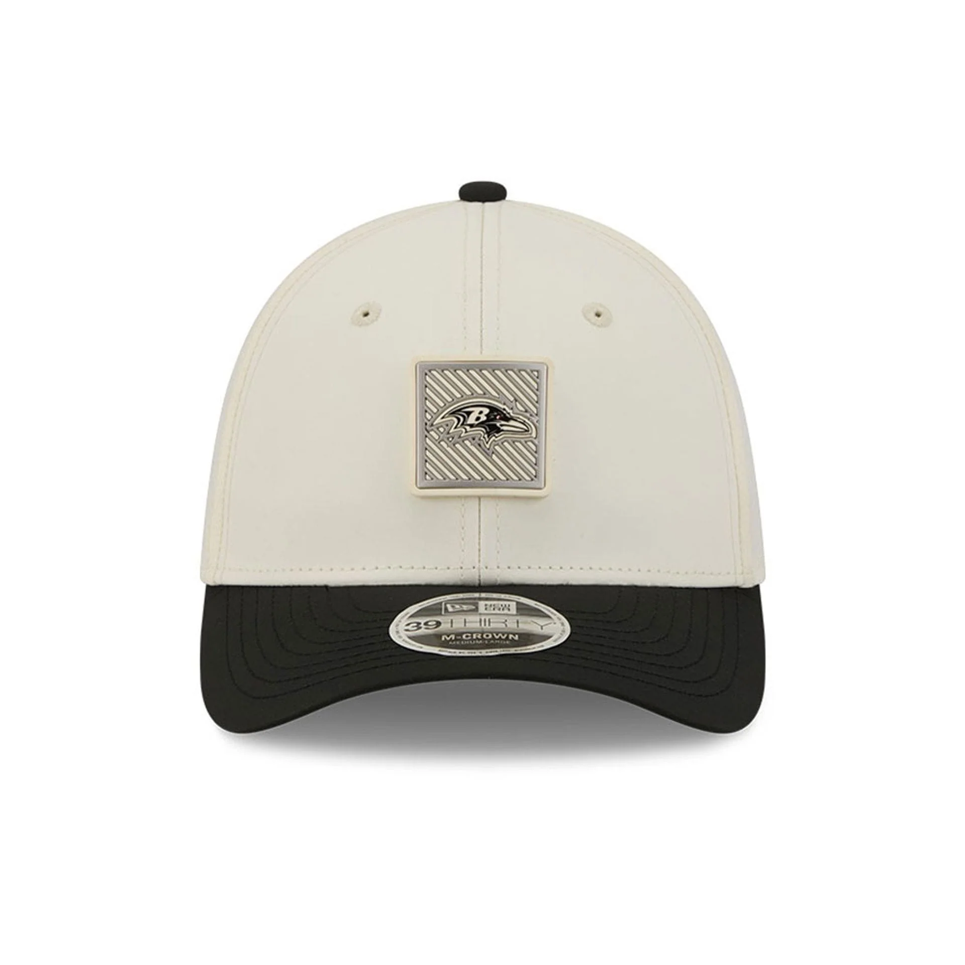 Baltimore Ravens NFL Training 2026 White 39THIRTY M-Crown Stretch Fit Cap - Image 2