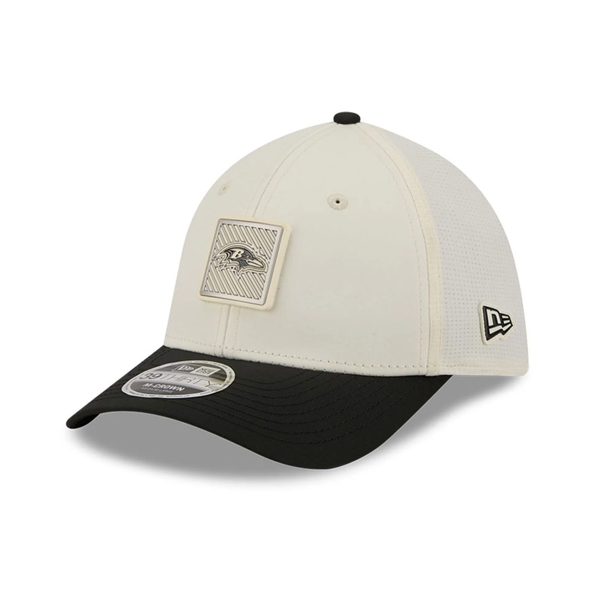 Baltimore Ravens NFL Training 2026 White 39THIRTY M-Crown Stretch Fit Cap - Image 3