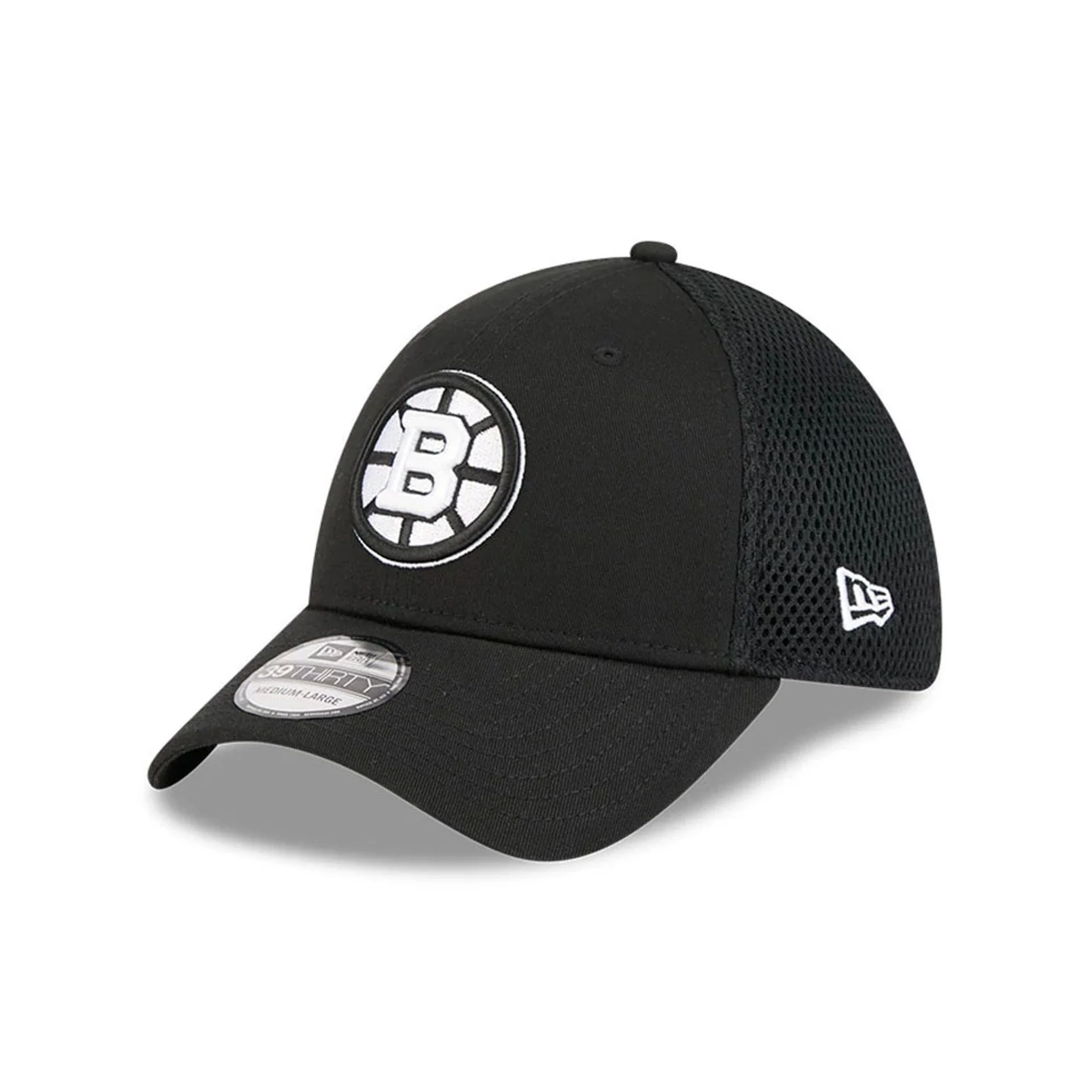 Boston Bruins NHL Evergreen Neo Black 39THIRTY Stretch Fit Cap
