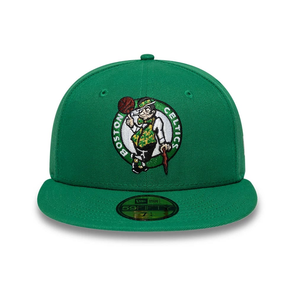 Boston Celtics NBA Basic Green 59FIFTY Fitted Cap - Image 3