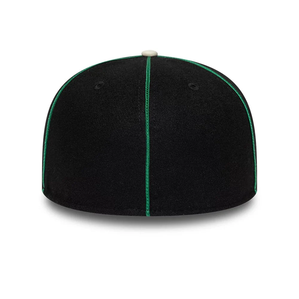 Boston Celtics NBA Felt Logo Green Retro Crown 59FIFTY Fitted Cap - Image 6