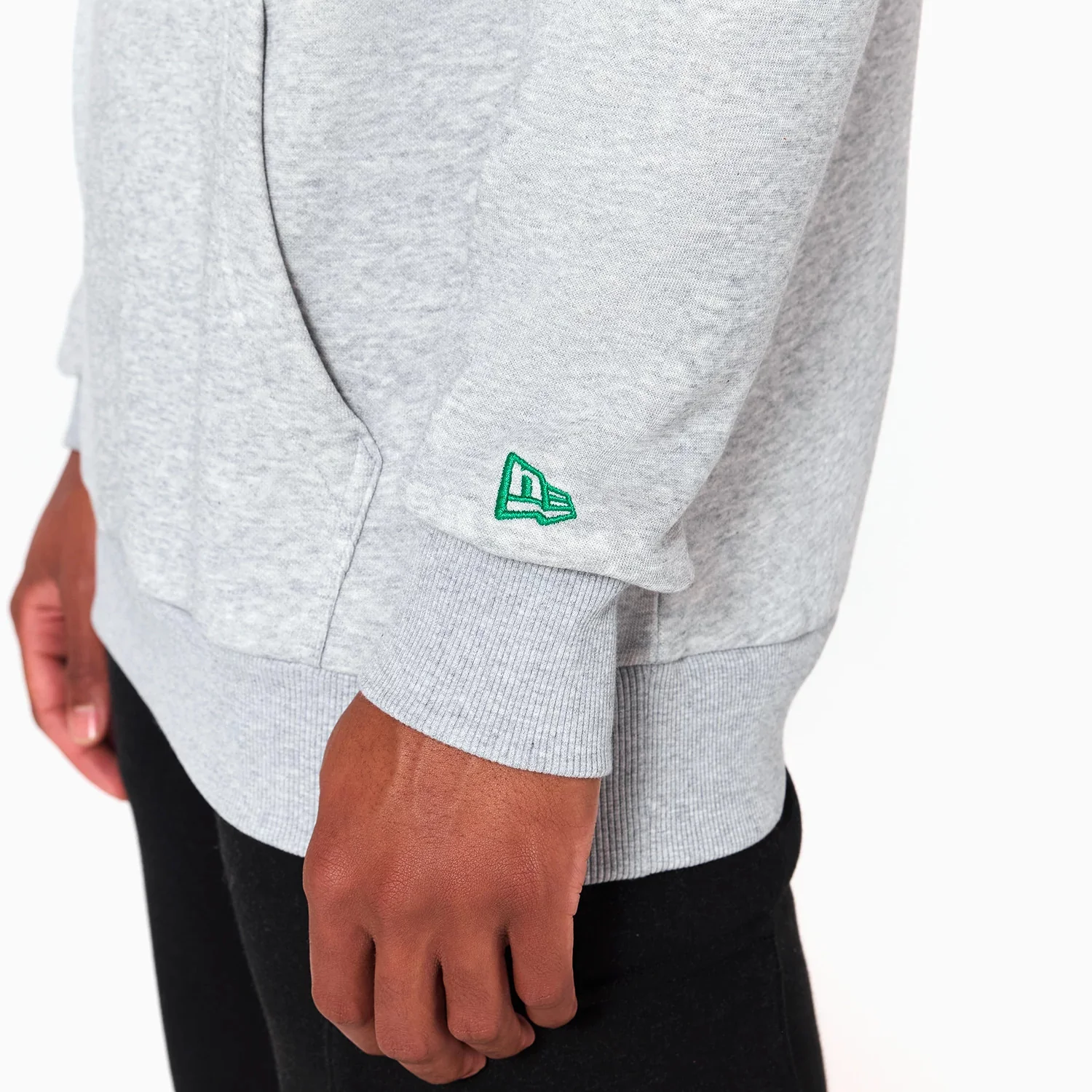 Boston Celtics NBA Grey Pullover Hoodie - Image 5