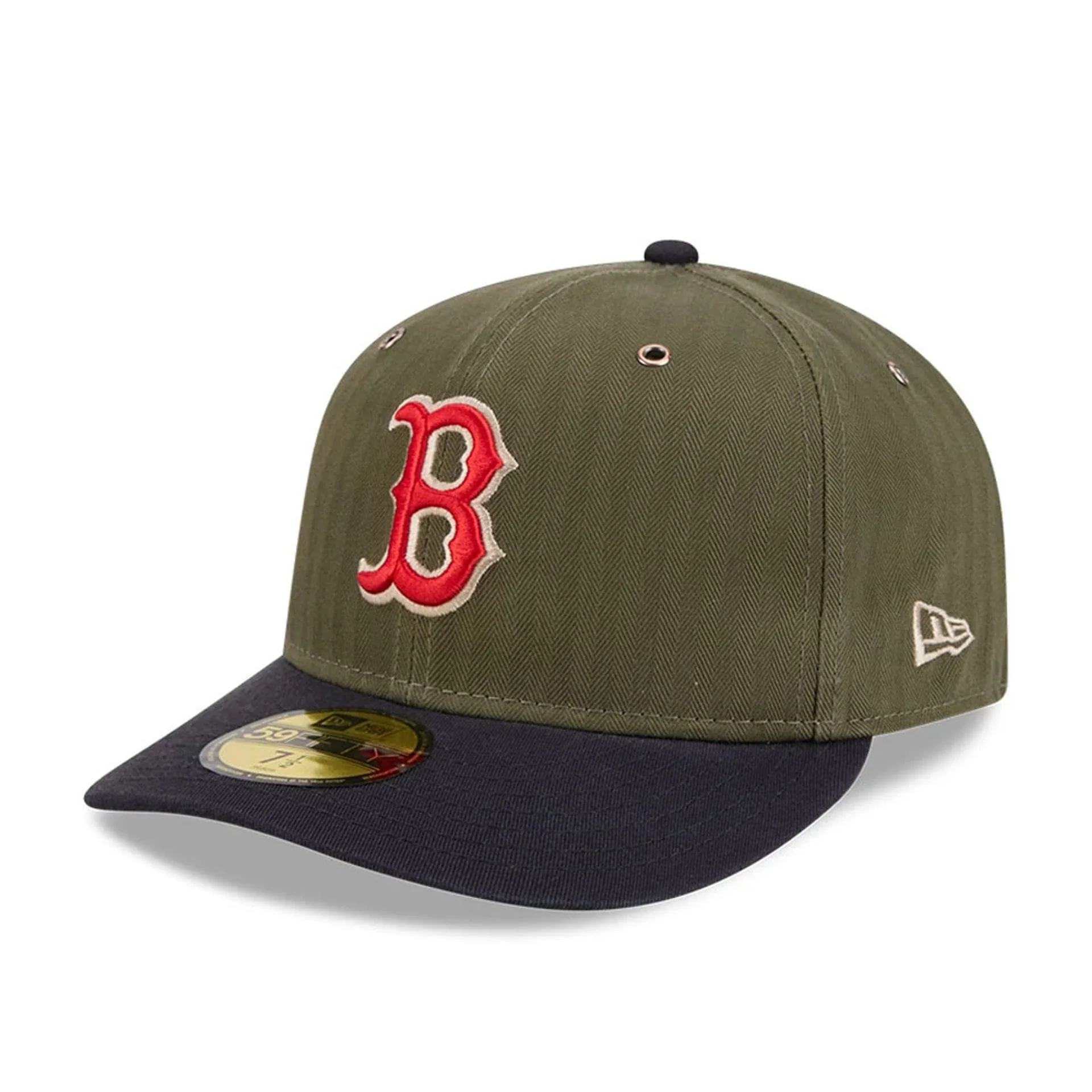 Boston Red Sox MLB American Herringbone Green 59FIFTY Fitted Cap - Image 4