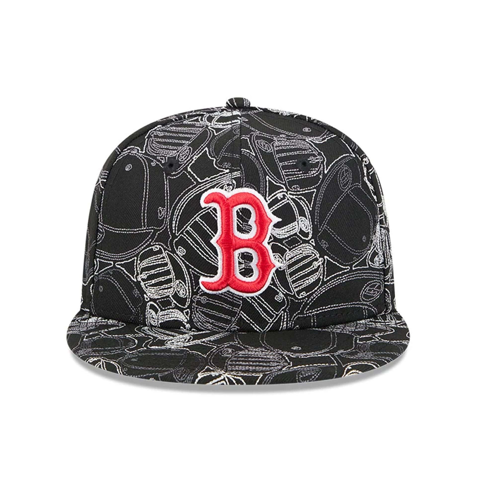 Boston Red Sox MLB Cap Scramble Black 59FIFTY Fitted Cap - Image 3