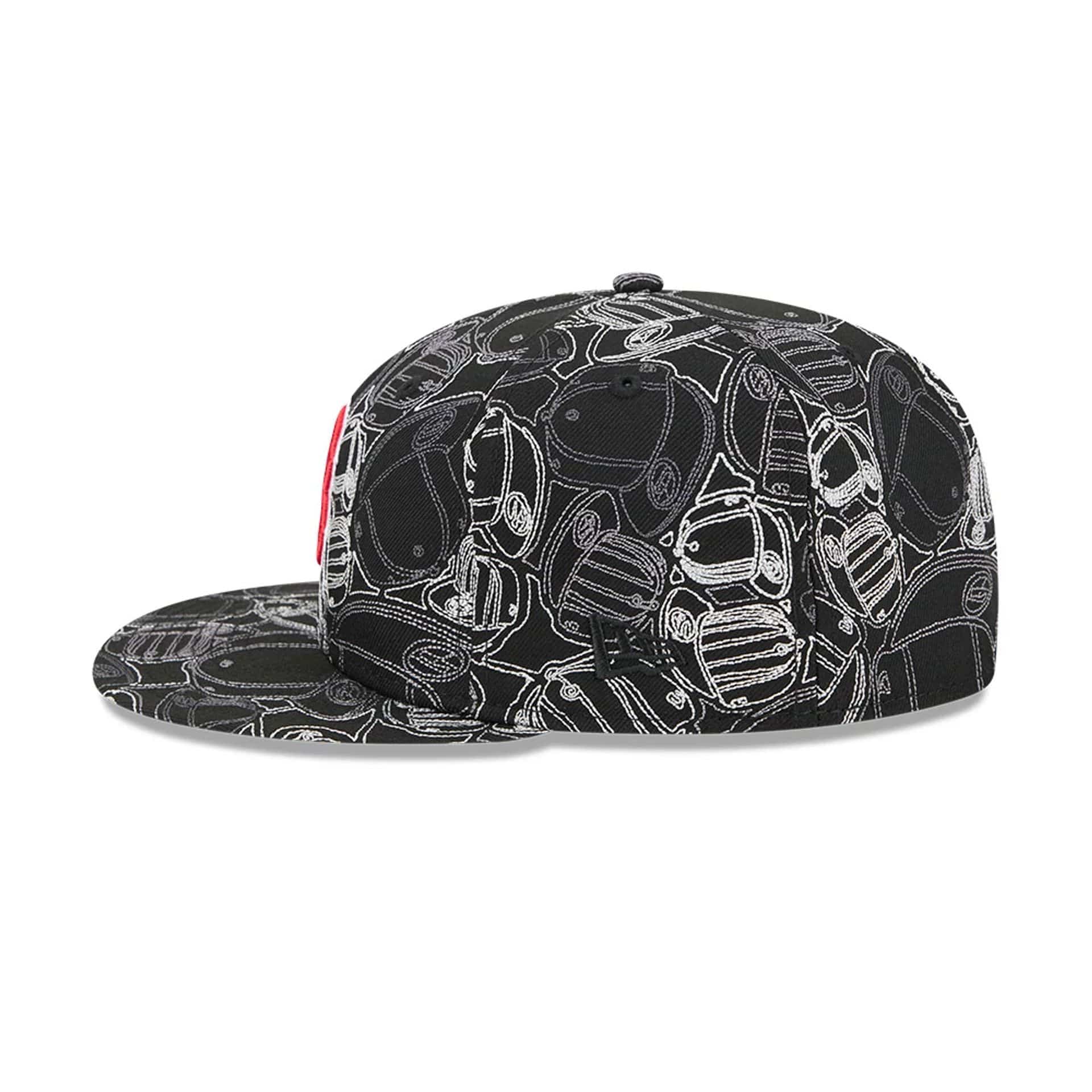 Boston Red Sox MLB Cap Scramble Black 59FIFTY Fitted Cap - Image 6