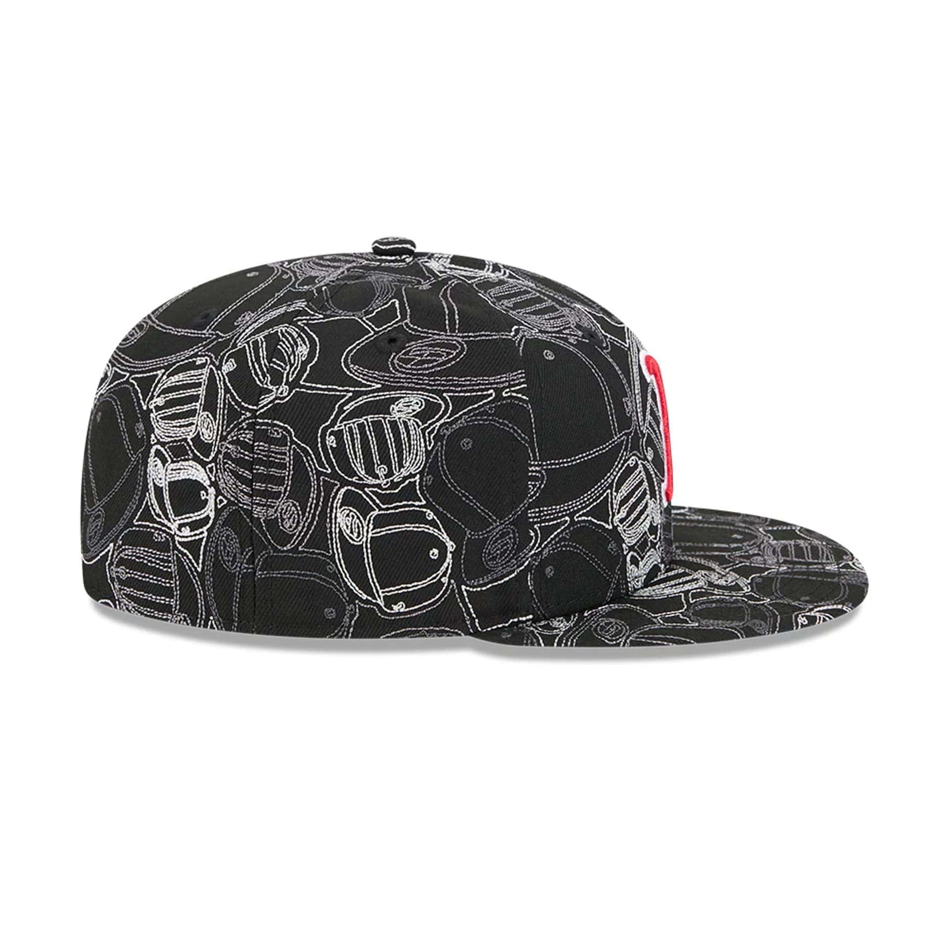 Boston Red Sox MLB Cap Scramble Black 59FIFTY Fitted Cap - Image 7
