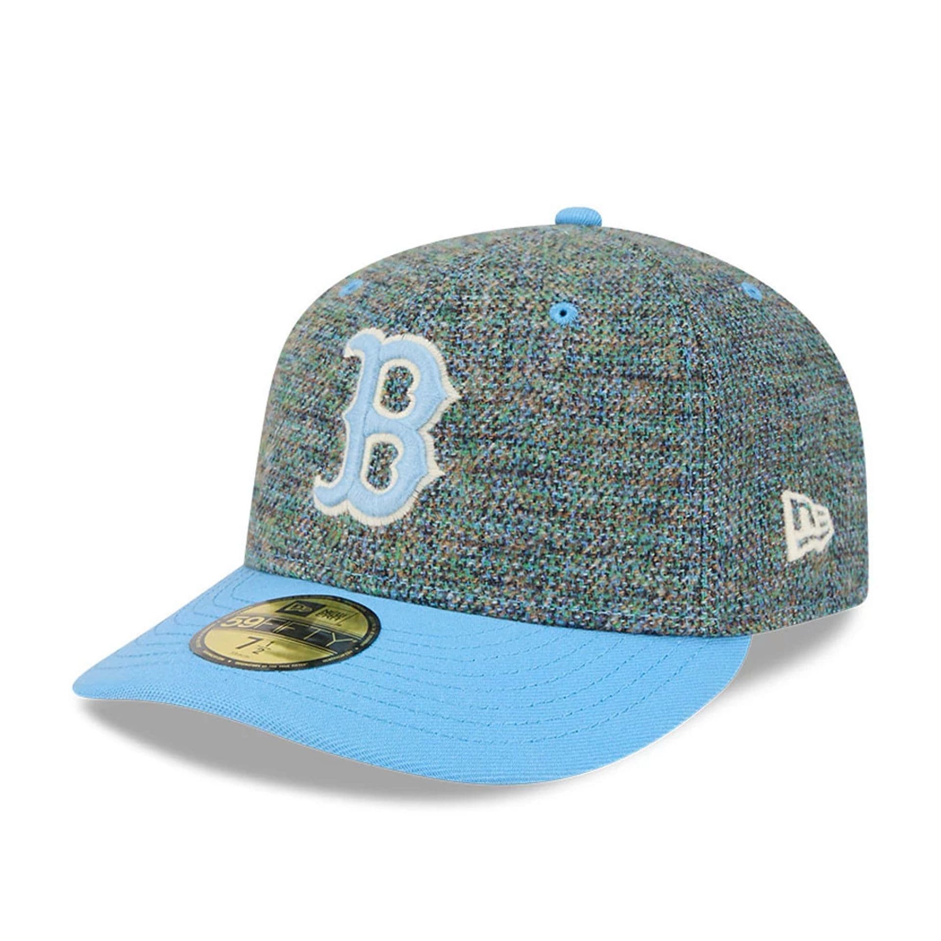 Boston Red Sox MLB Tweedy Cotton Pastel Blue 59FIFTY Fitted Cap