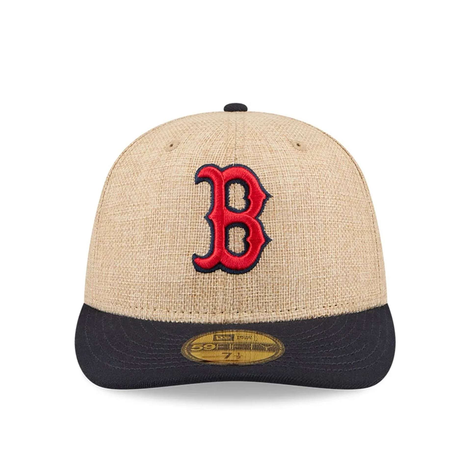 Boston Red Sox MLB Twine Beige 59FIFTY Fitted Cap - Image 3