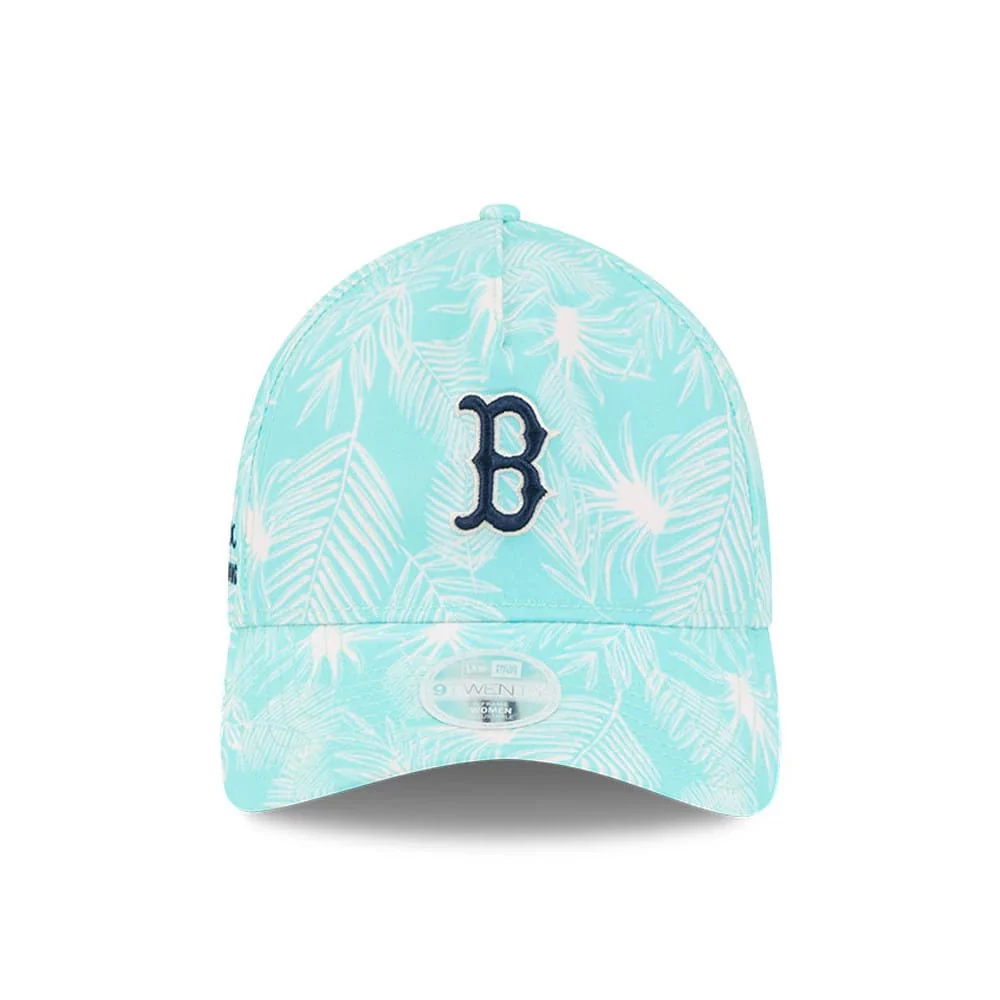 Boston Red Sox Womens MLB Pastel Turquoise 9TWENTY A-Frame Adjustable Cap - Image 3