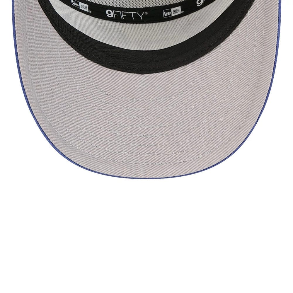 Brooklyn Dodgers MLB Blocked Dark Blue 9FIFTY Split Panel Snapback Cap - Image 2
