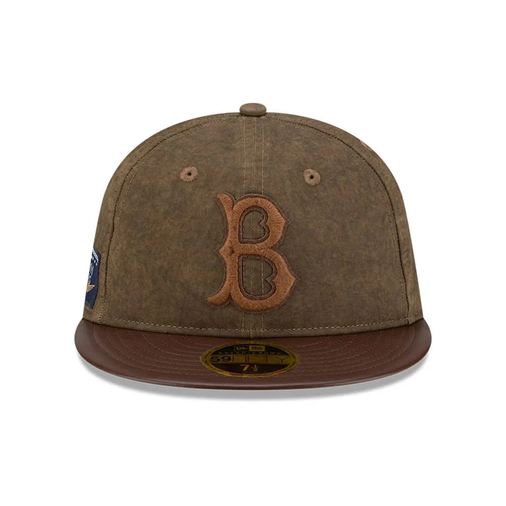Brooklyn Dodgers MLB Open Brown Retro Crown 59FIFTY Fitted Cap - Image 3